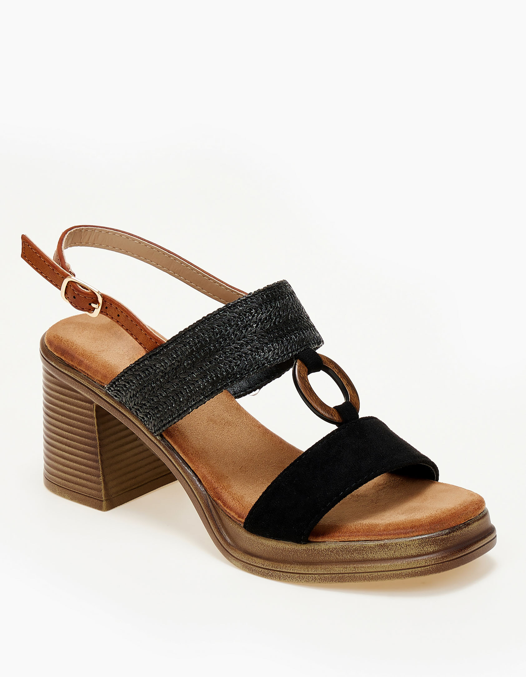 Issue All day πέδιλα με χοντρό τακούνι - Μαύρο