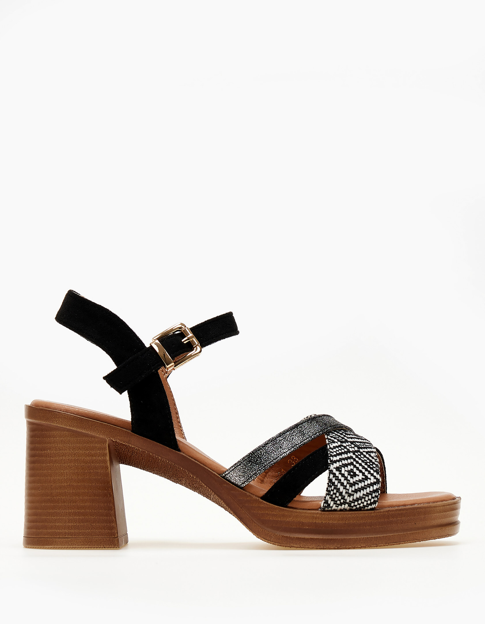 All day πέδιλα με χοντρό τακούνι - Μαύρο