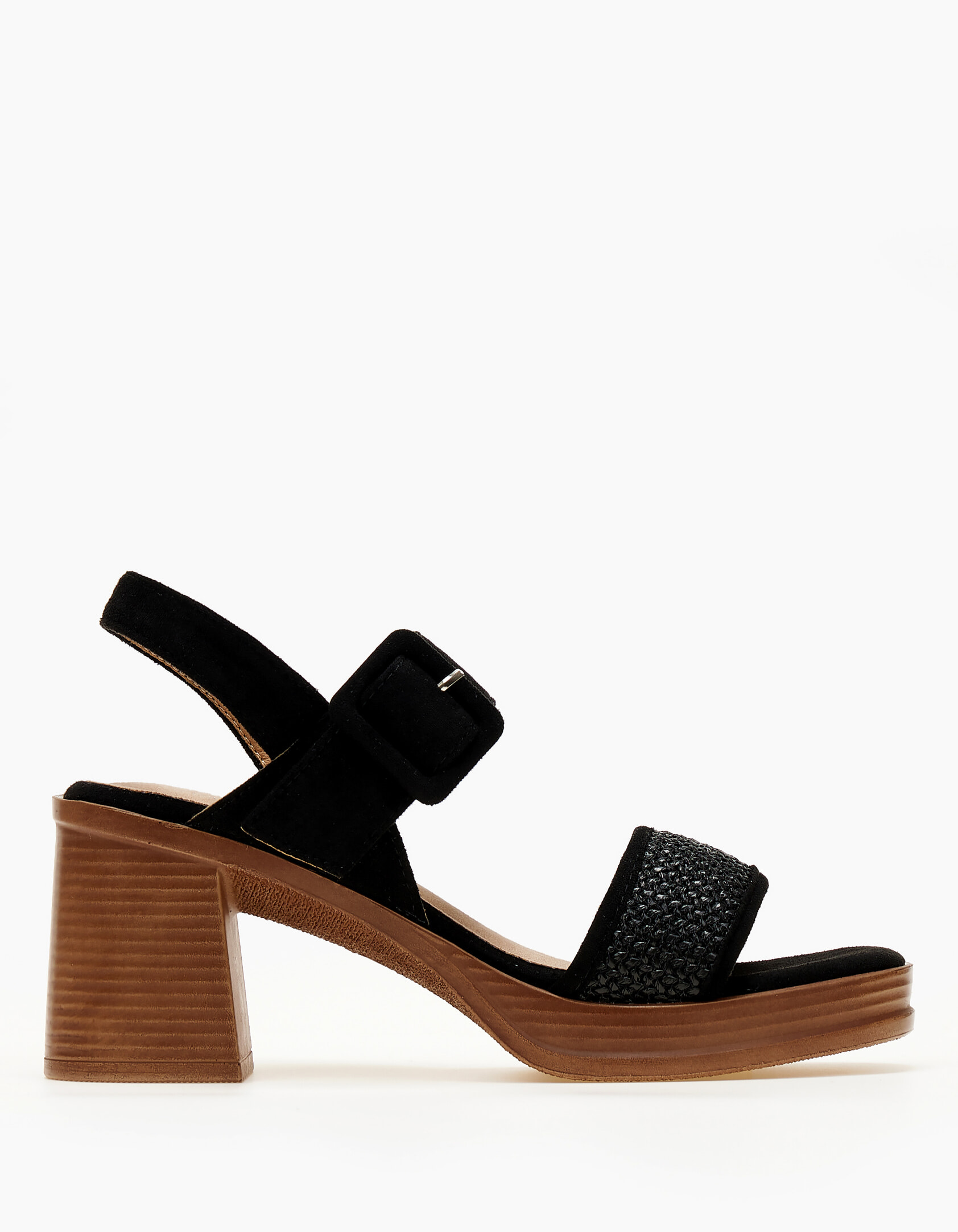 Issue All day πέδιλα με χοντρό τακούνι - Μαύρο