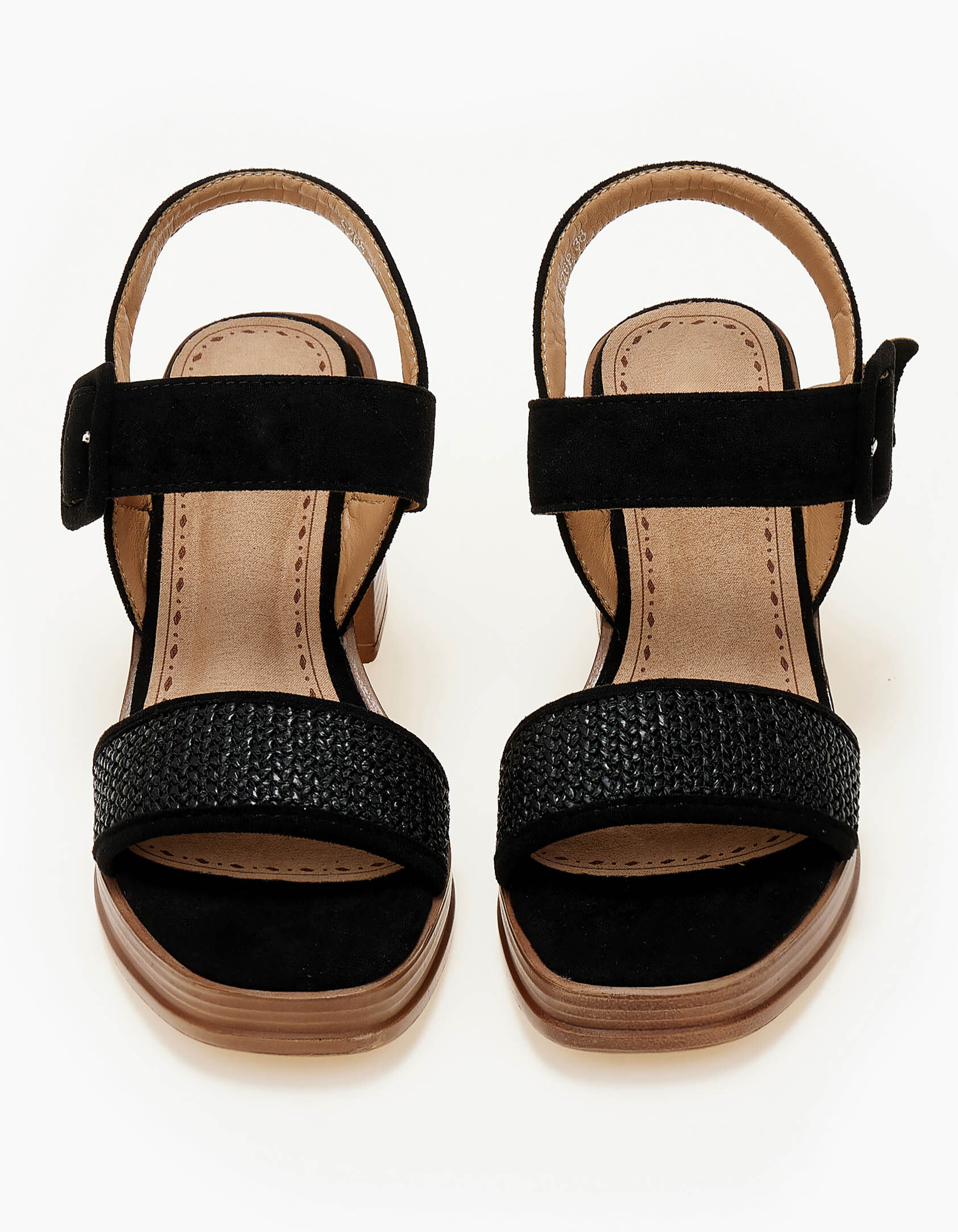 All day πέδιλα με χοντρό τακούνι - Μαύρο φωτογραφία