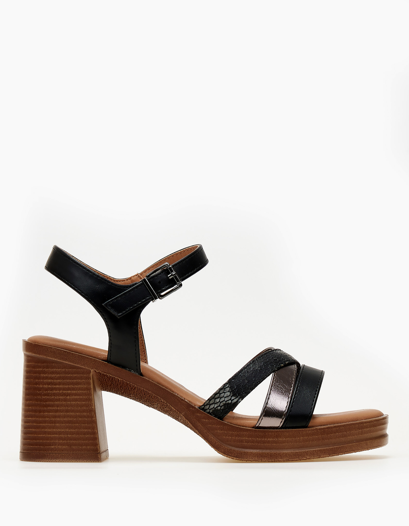 All day πέδιλα με χοντρό τακούνι - Μαύρο