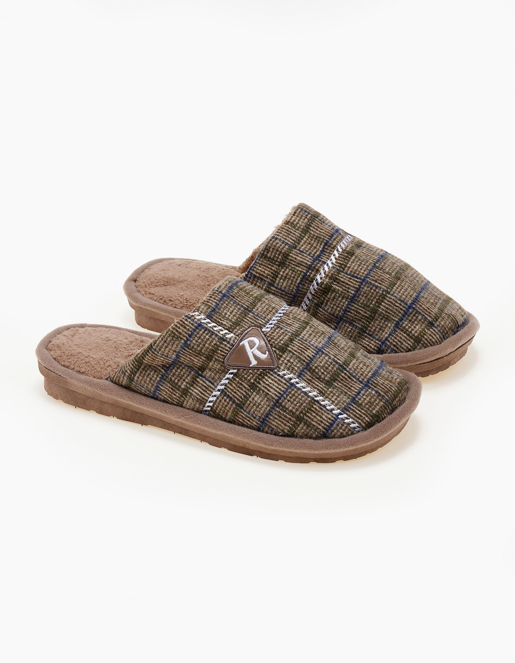 Ανδρικές παντόφλες - Καφέ