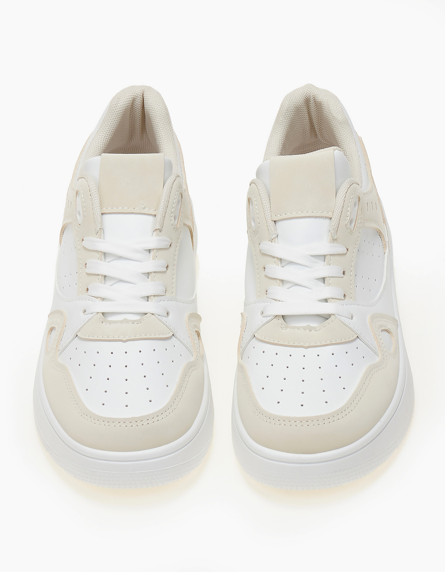 Basic γυναικεία sneakers - Μπεζ φωτογραφία