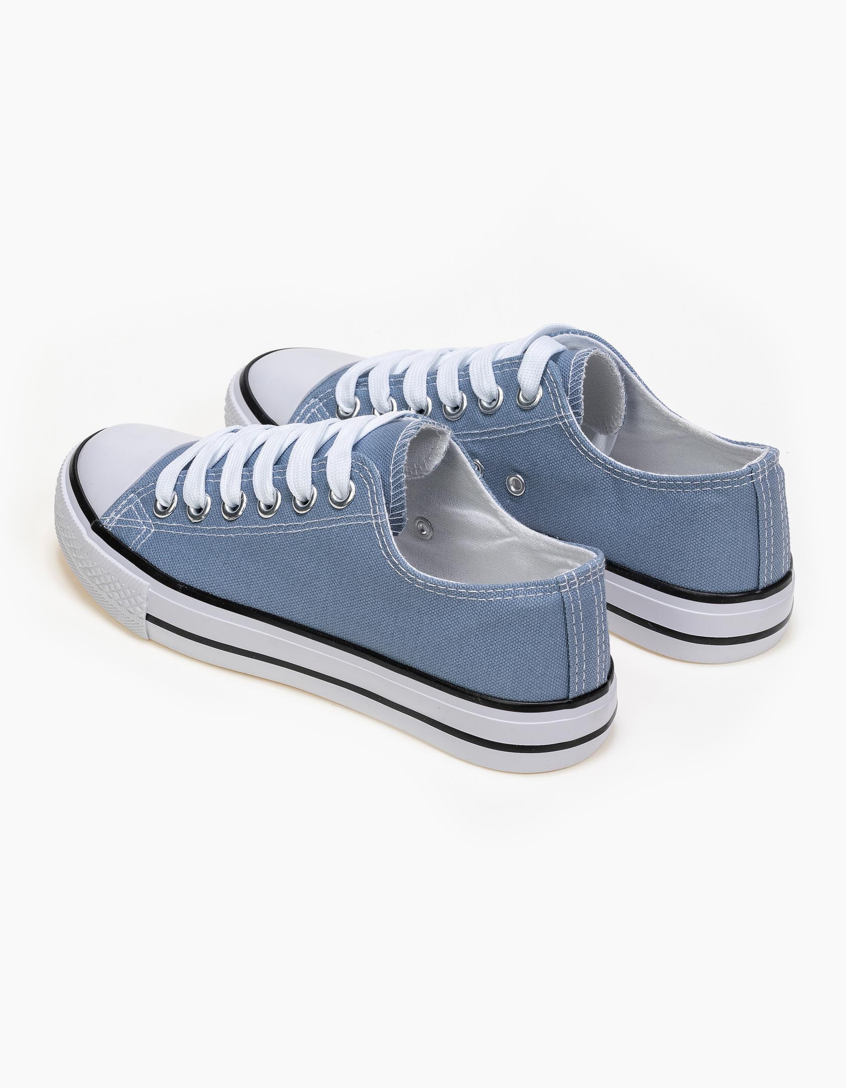 Basic sneakers πάνινα - Γαλάζιο φωτογραφία