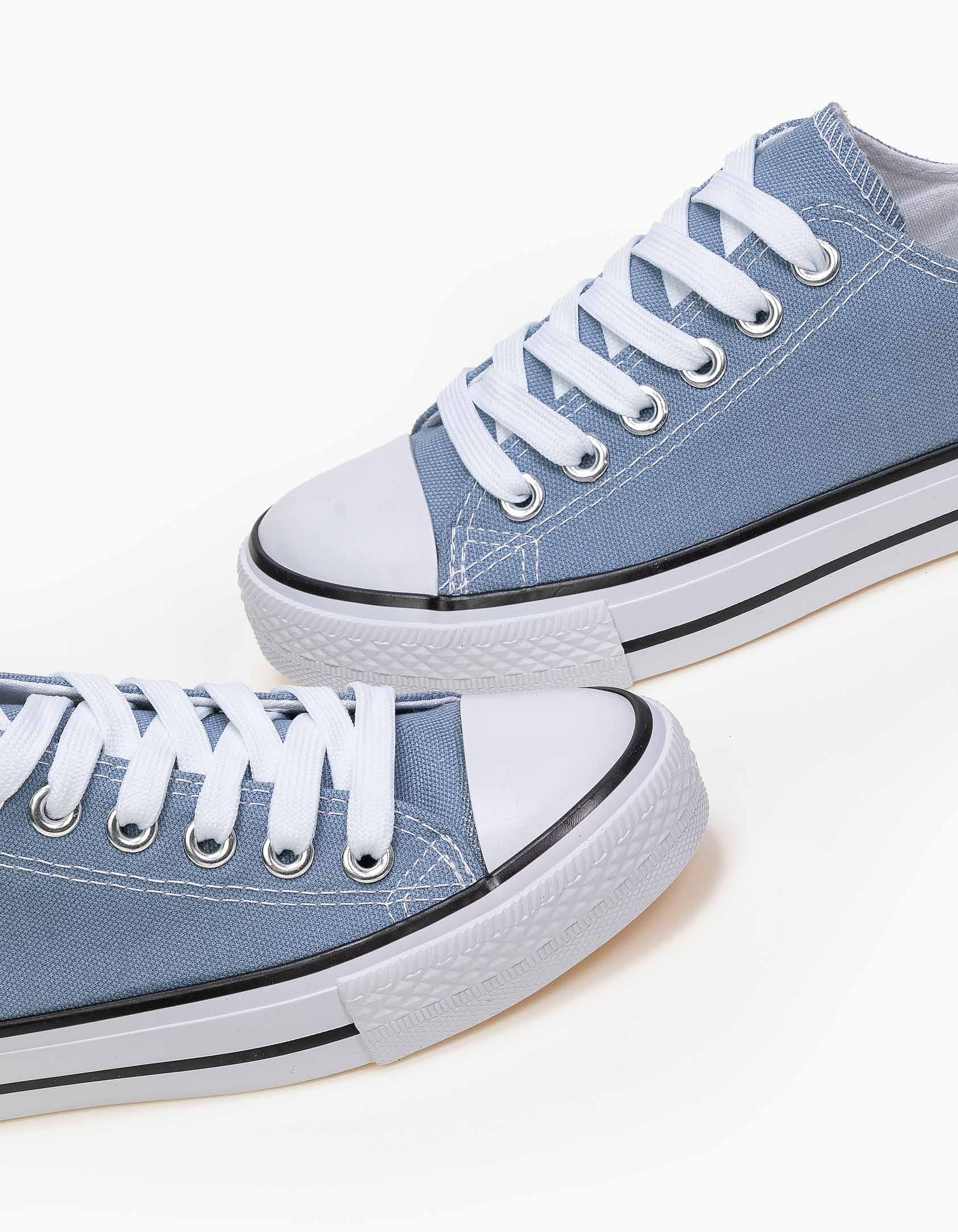 Basic sneakers πάνινα - Γαλάζιο φωτογραφία