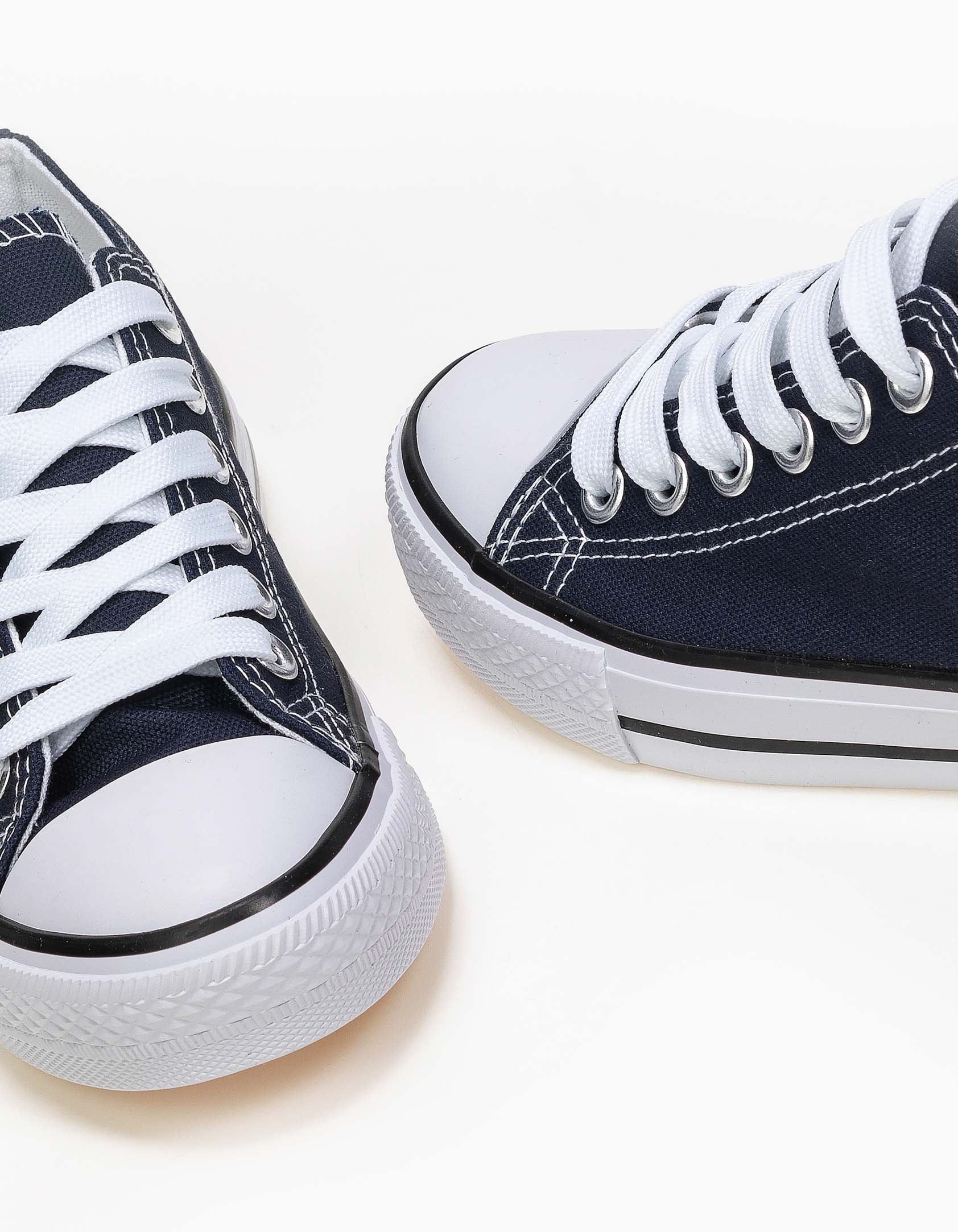 Basic sneakers πάνινα - Μπλε φωτογραφία