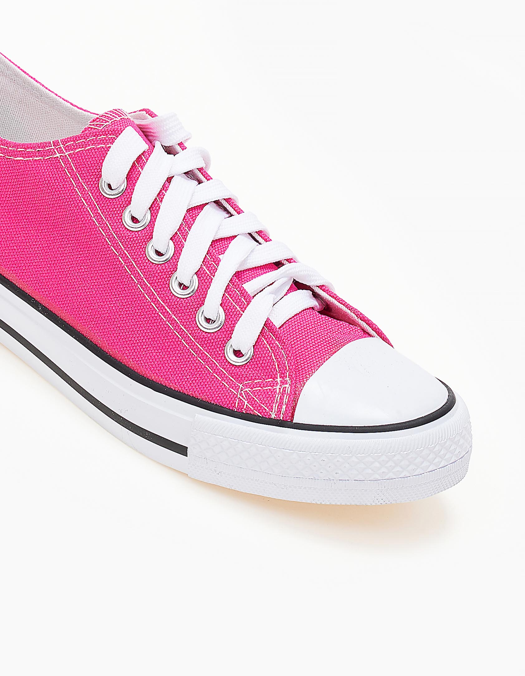 Basic sneakers πάνινα - Φούξια φωτογραφία