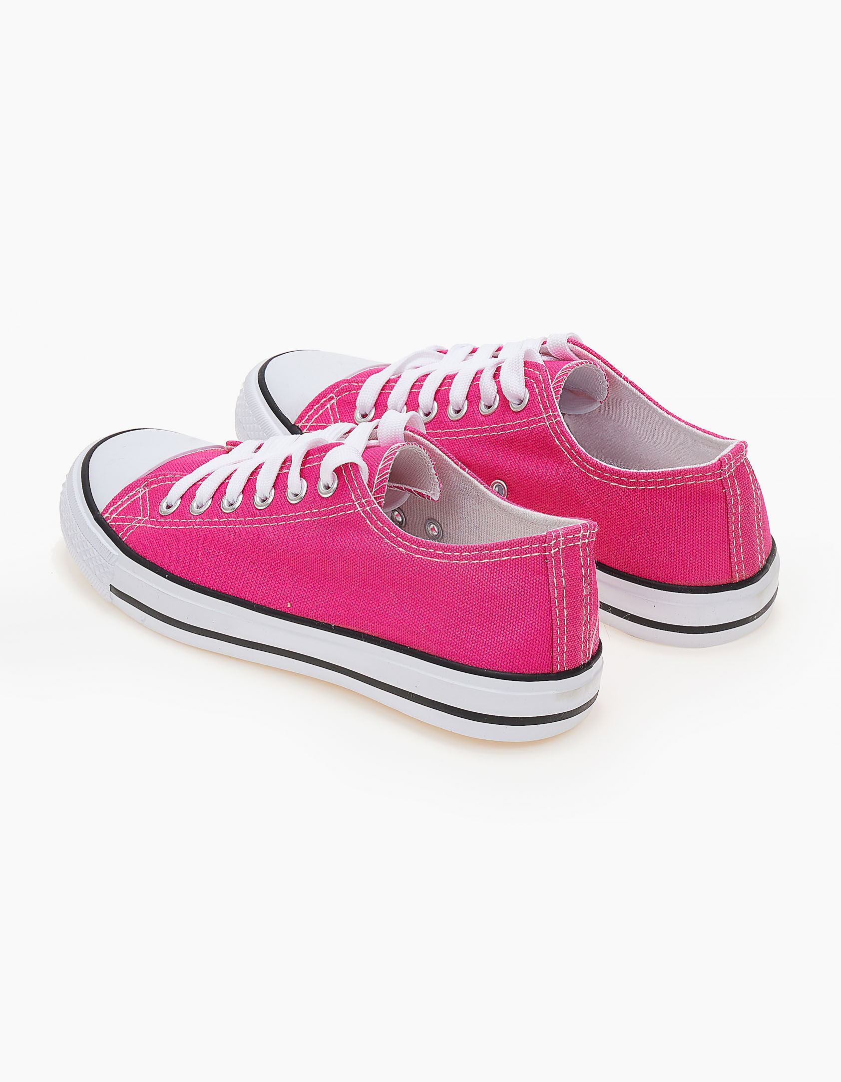 Basic sneakers πάνινα - Φούξια φωτογραφία