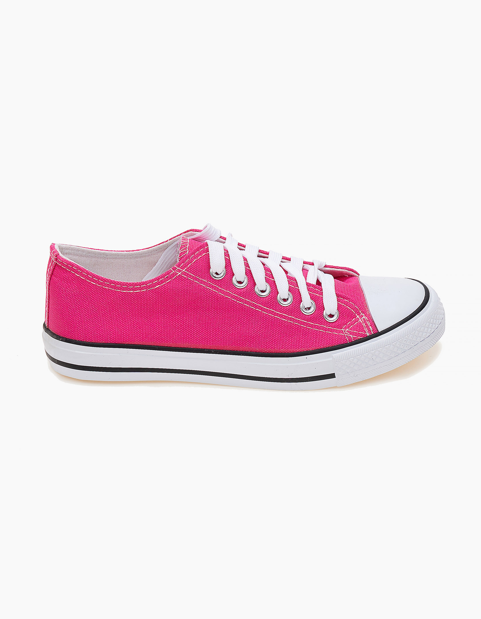 Basic sneakers πάνινα - Φούξια φωτογραφία