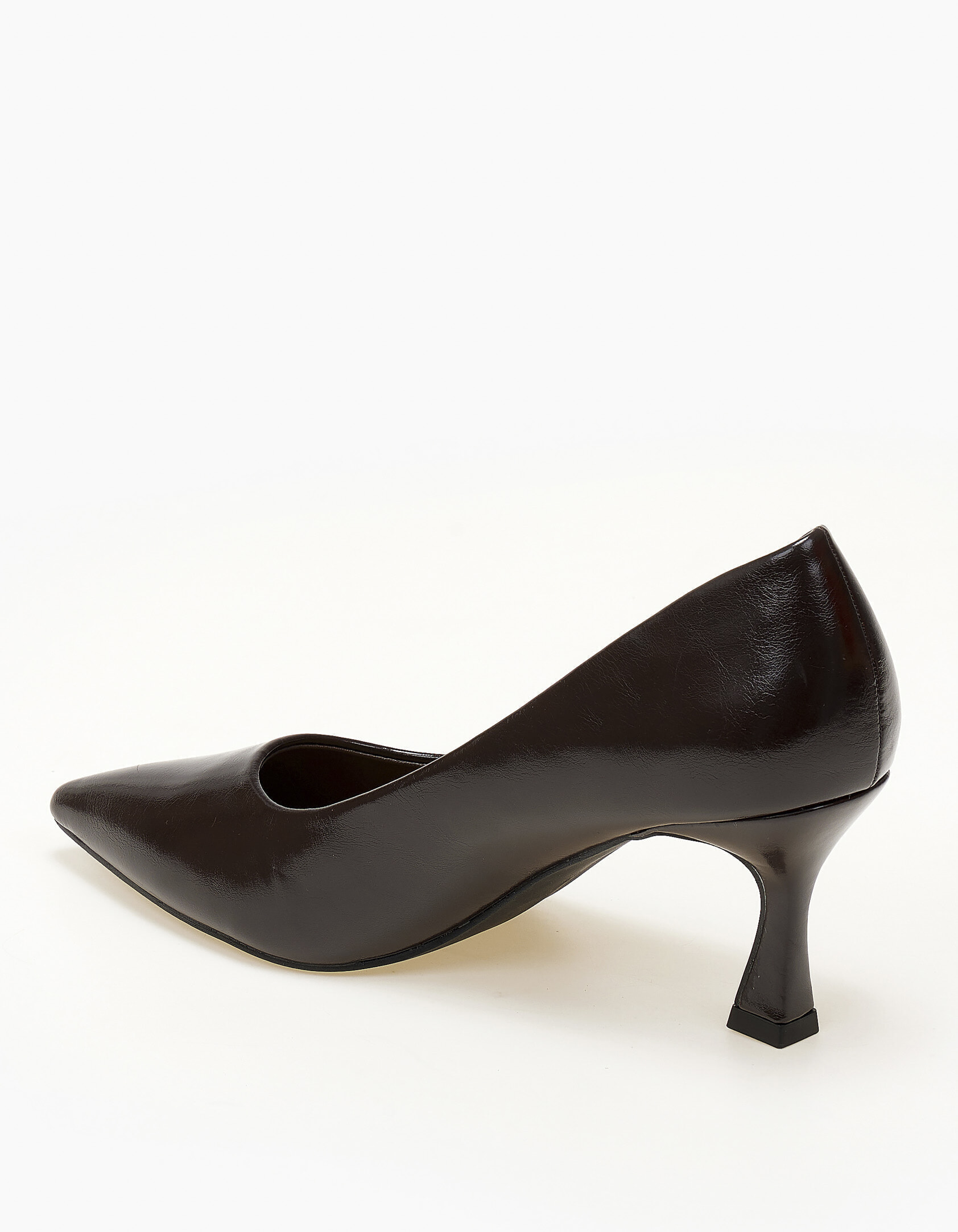 Chic γοβες με χαμηλό τακούνι - Καφέ φωτογραφία