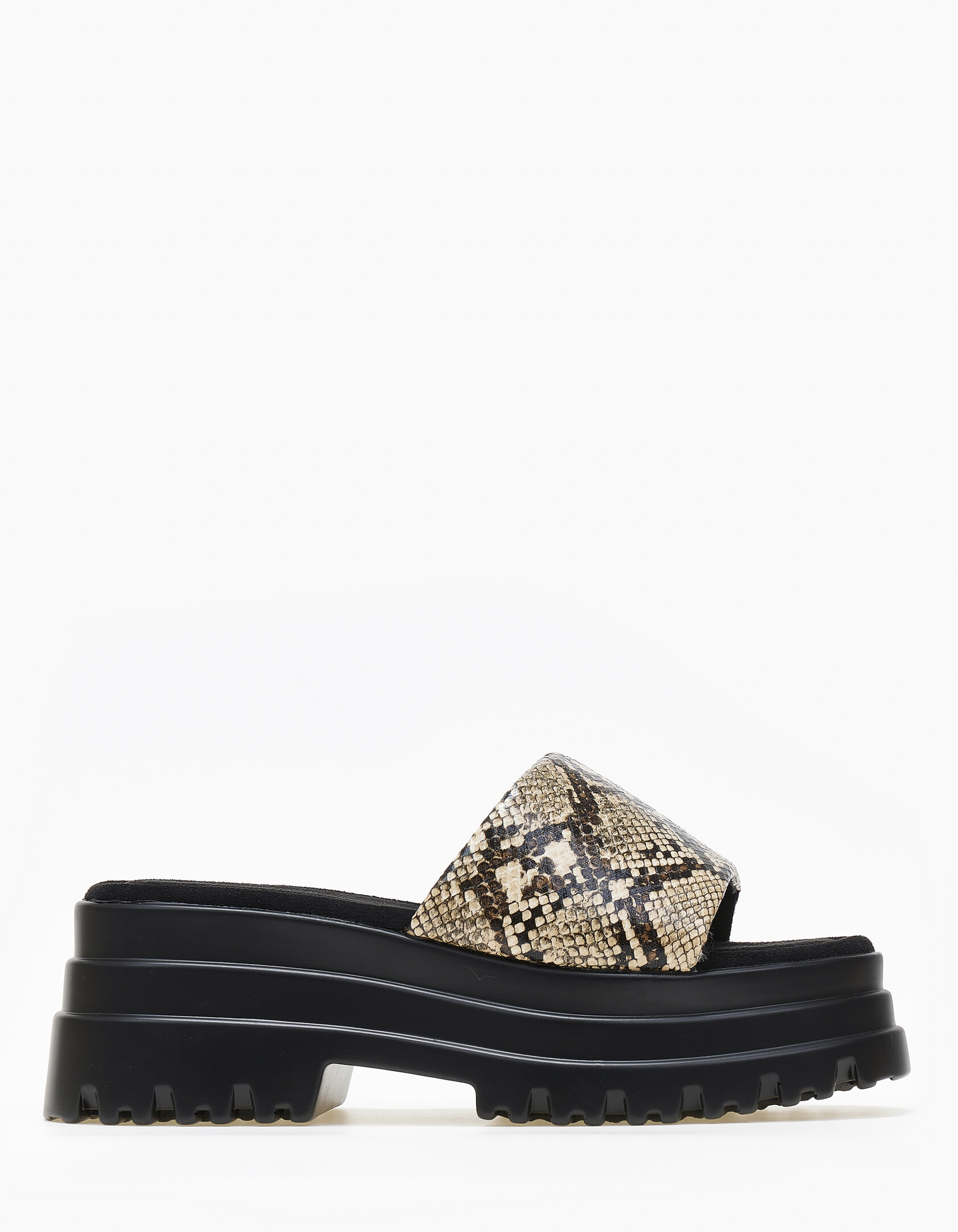 Chunky flatform με φάσα και τρακτερωτή σόλα - Snake φωτογραφία