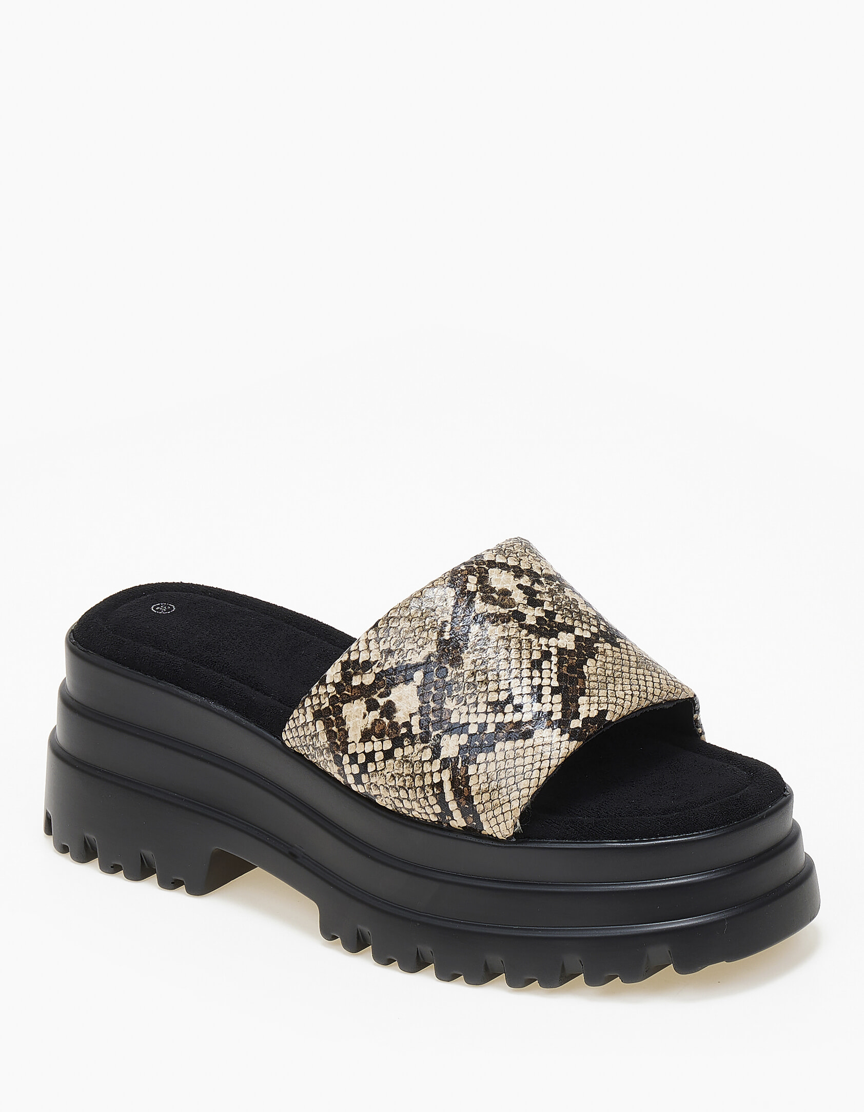 Chunky flatform με φάσα και τρακτερωτή σόλα - Snake
