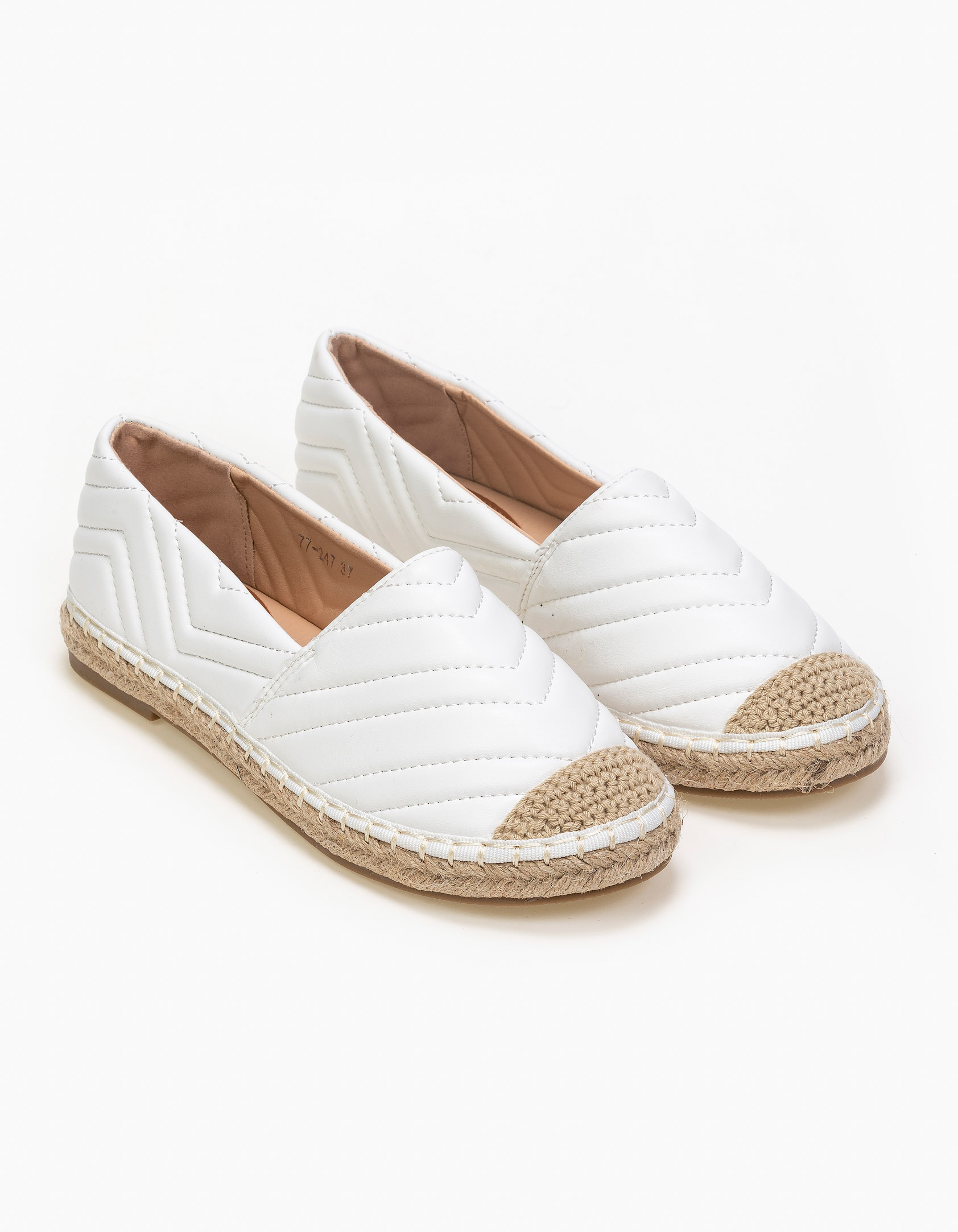 Εσπαντρίγιες με ιδιαίτερο σχέδιο - Λευκό