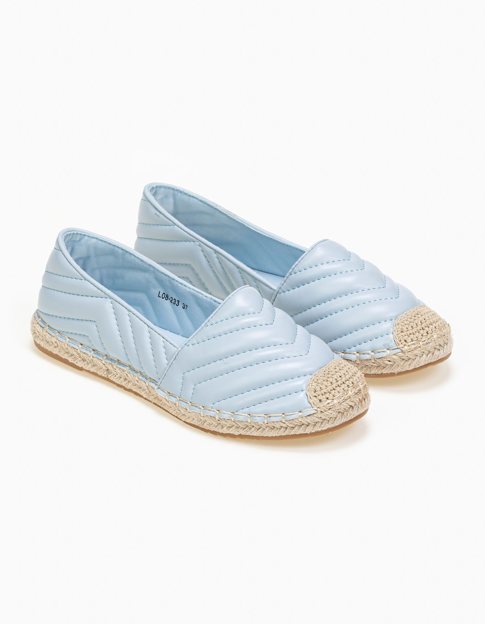 Εσπαντρίγιες με διακοσμητικά γαζιά - Γαλάζιο