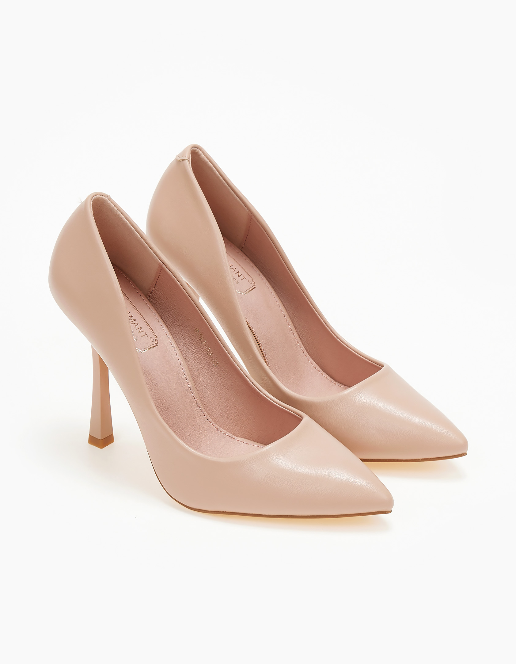 Γόβες με λεπτό τακούνι - Nude