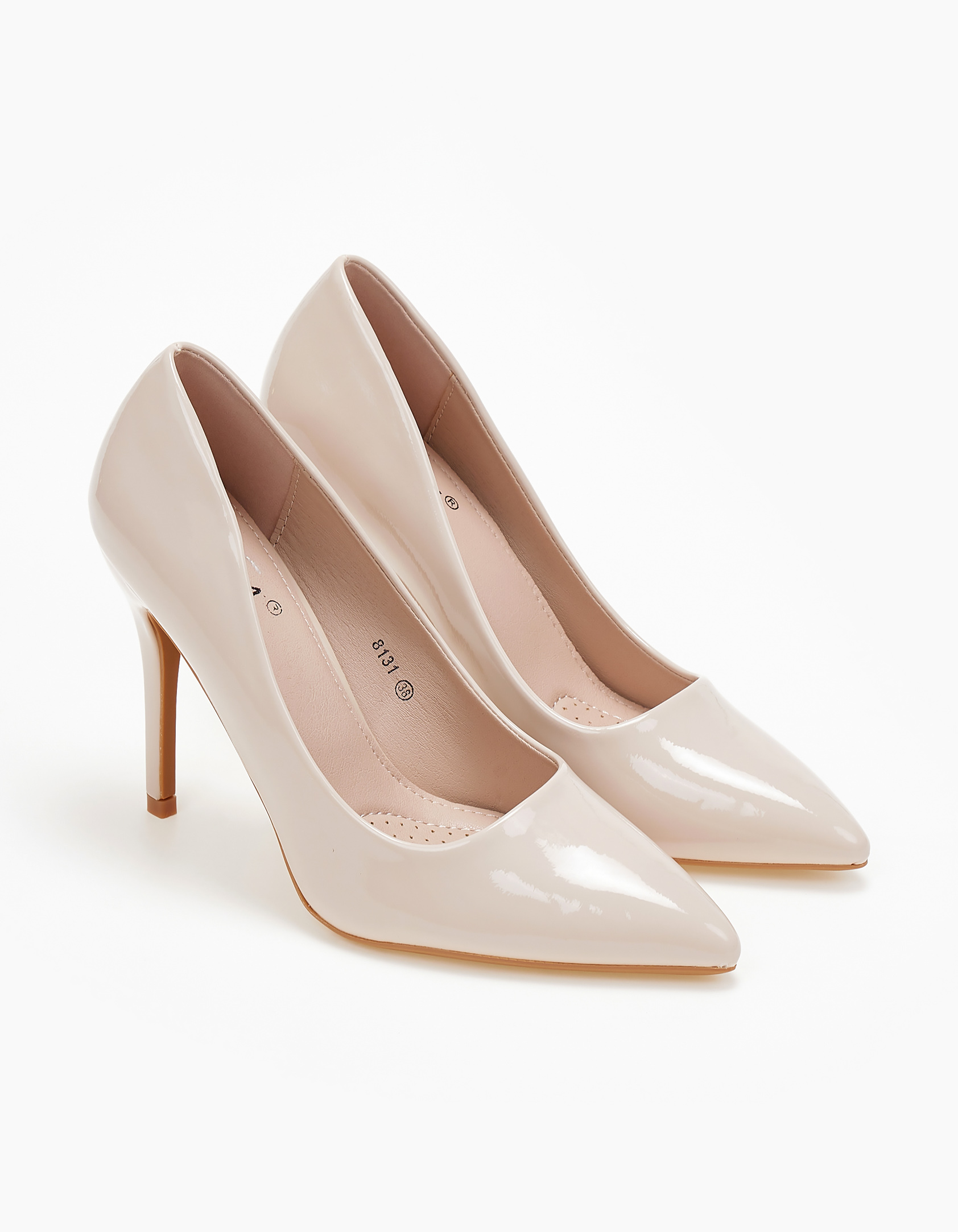 Γόβες με λεπτό τακούνι - Μπεζ