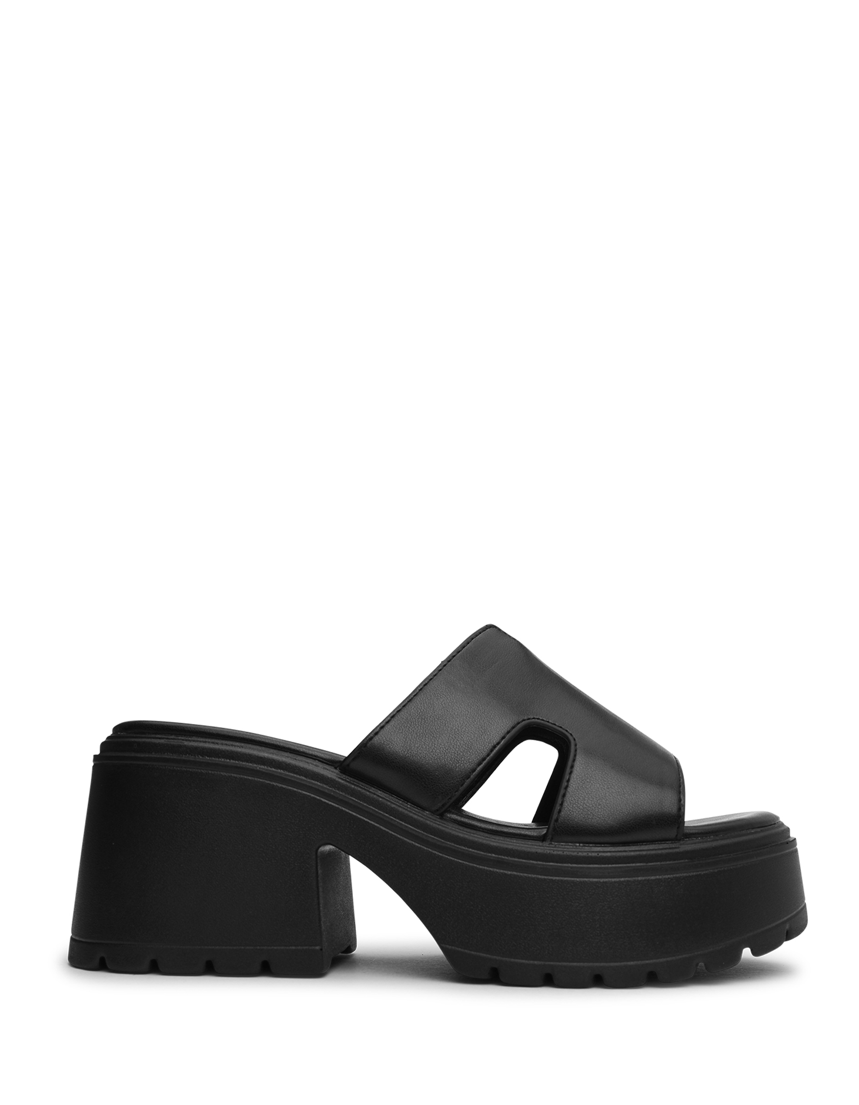 Γυναικεία clogs - τσόκαρα με chunky σόλα - Μαύρο