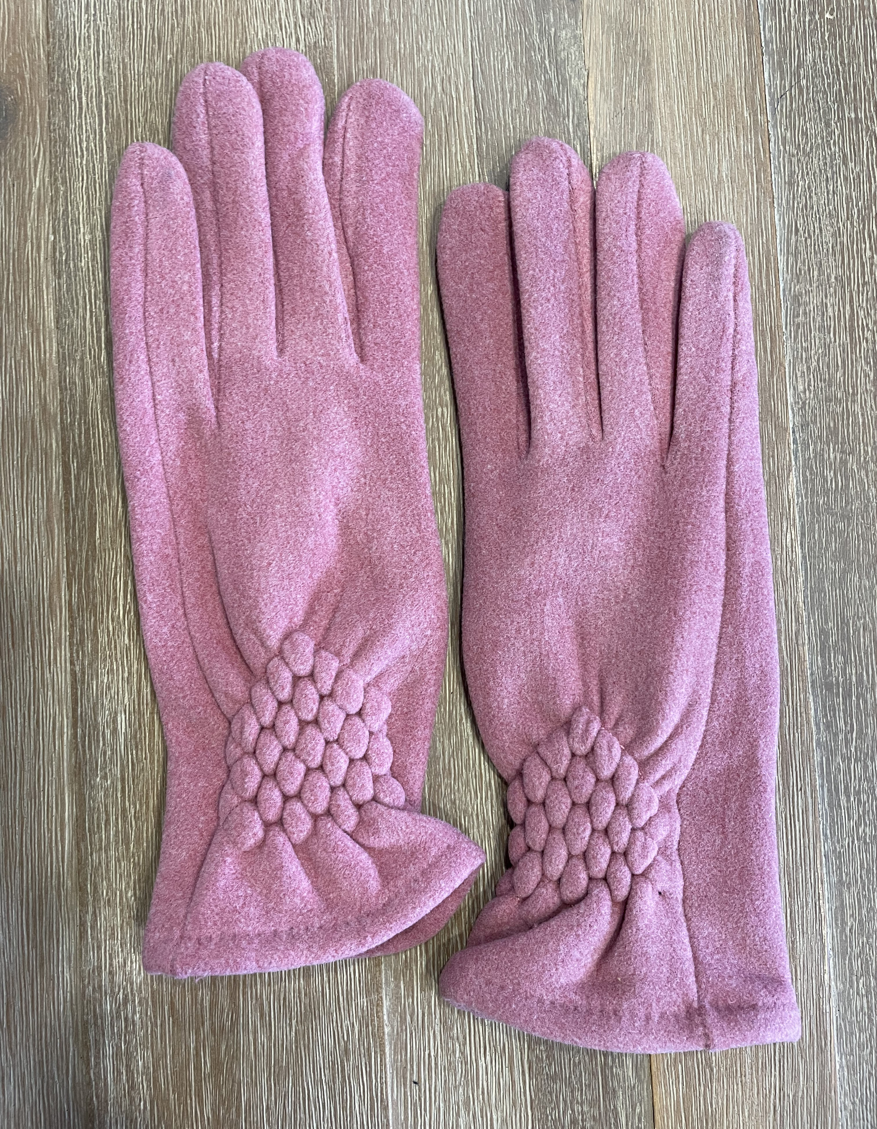 Γυναικεία γάντια fleece - Ροζ