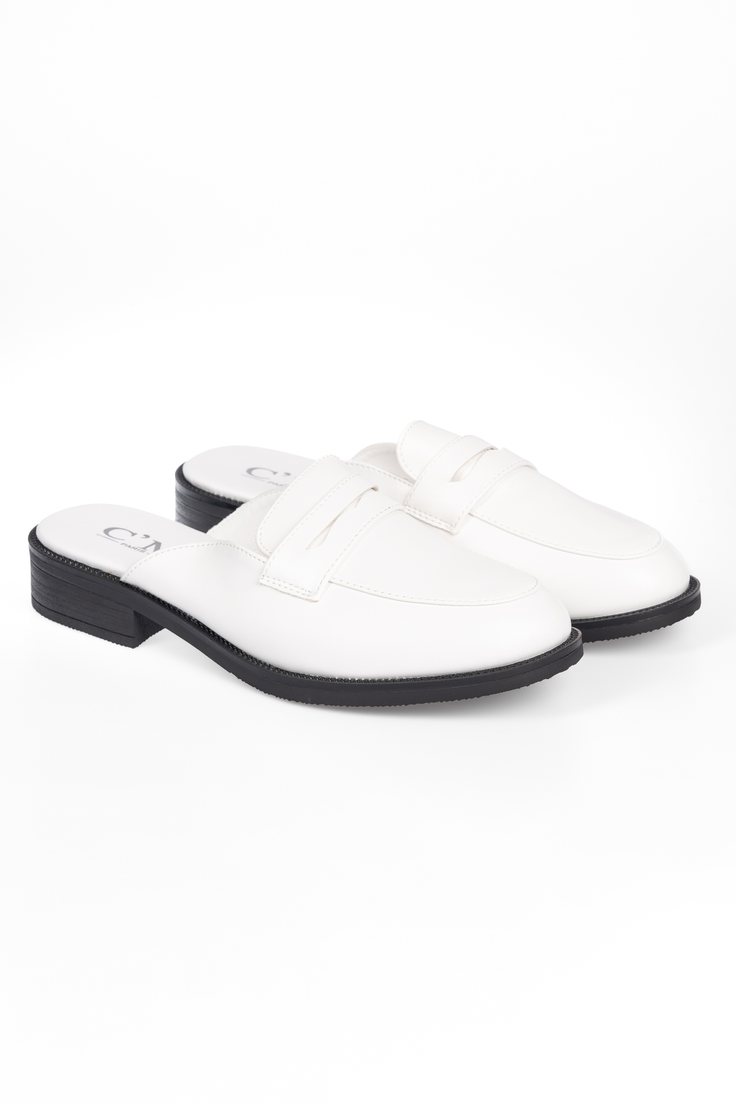 Παπούτσια > Loafers Loafers με χοντρό τακούνι - Λευκό