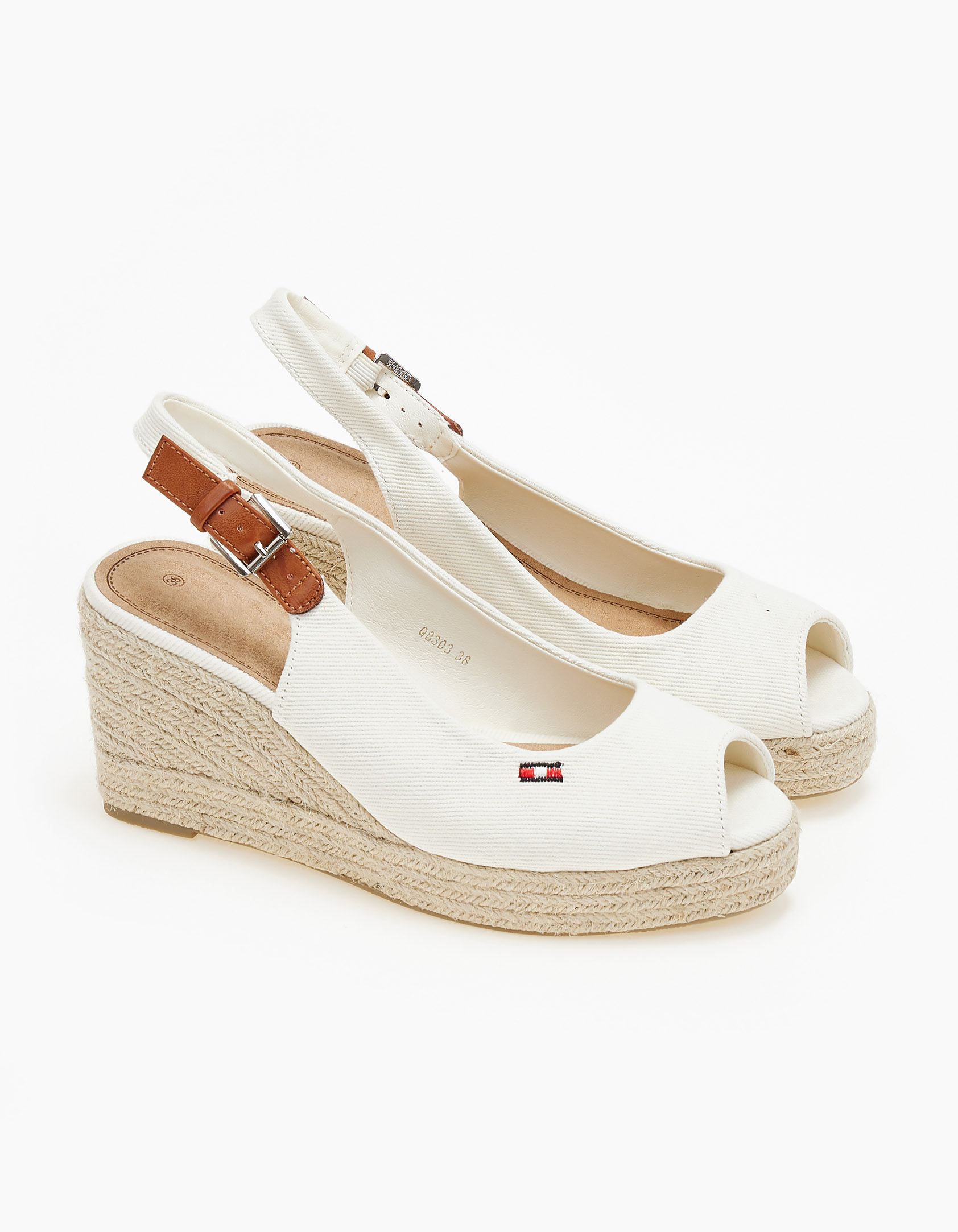 Εσπαντριγιες πλατφόρμες με peep toe - Μπεζ