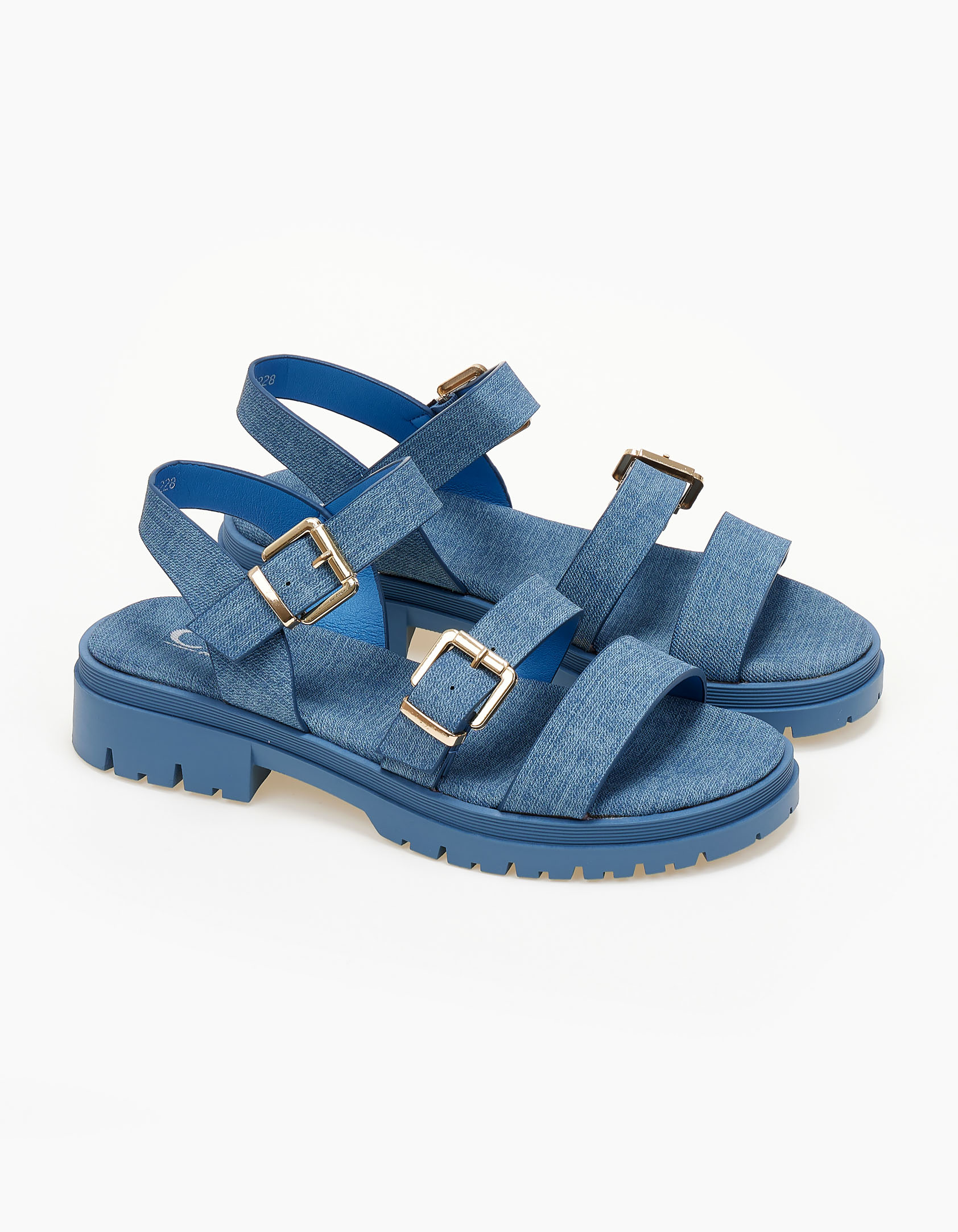 Παπούτσια > Σανδάλια Σανδάλια platform - Μπλε