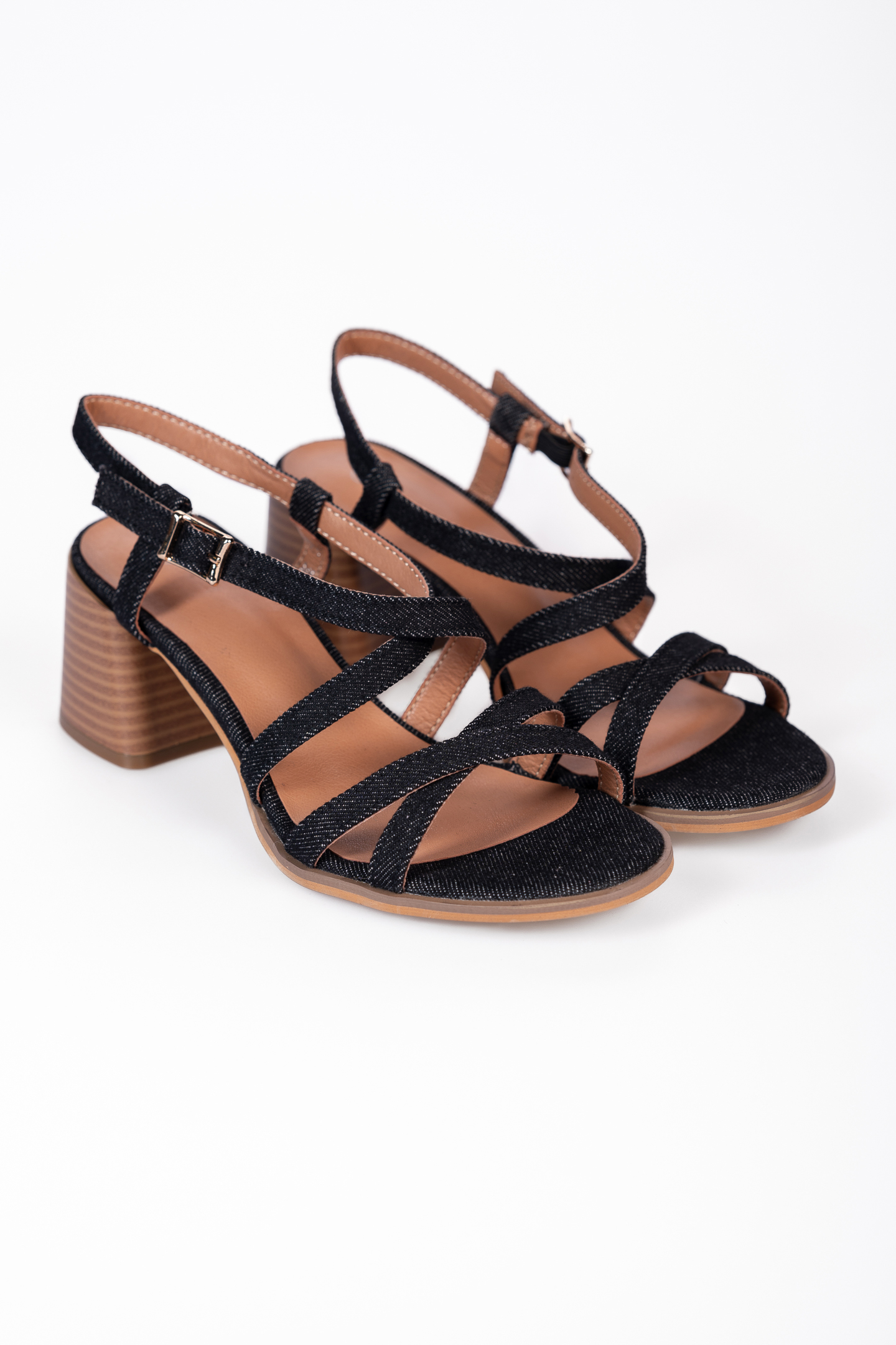 All day πέδιλα με χοντρό τακούνι - Μαύρο