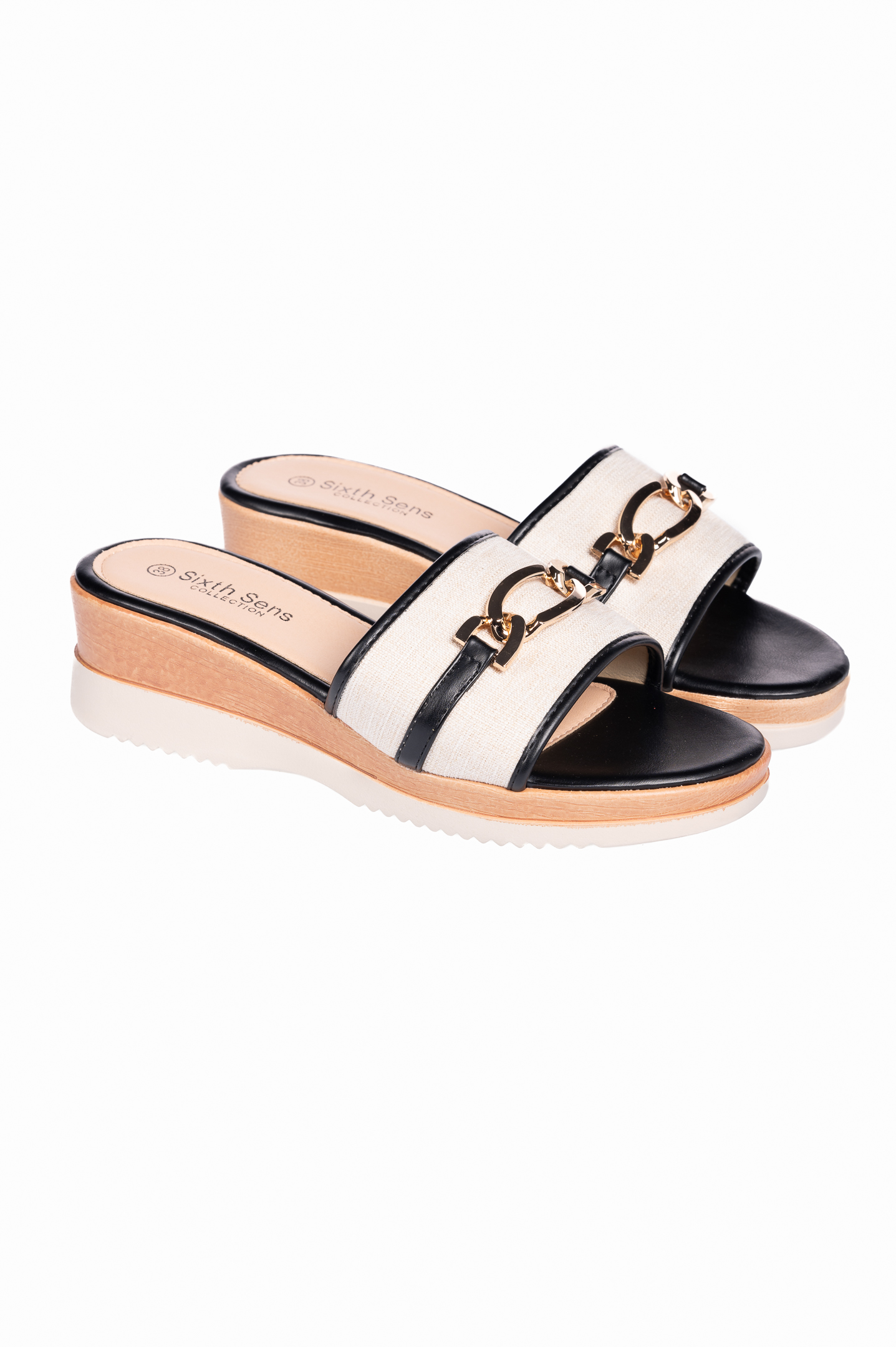 Πλατφόρμες με μεταλλική λεπτομέρεια - Μαύρο