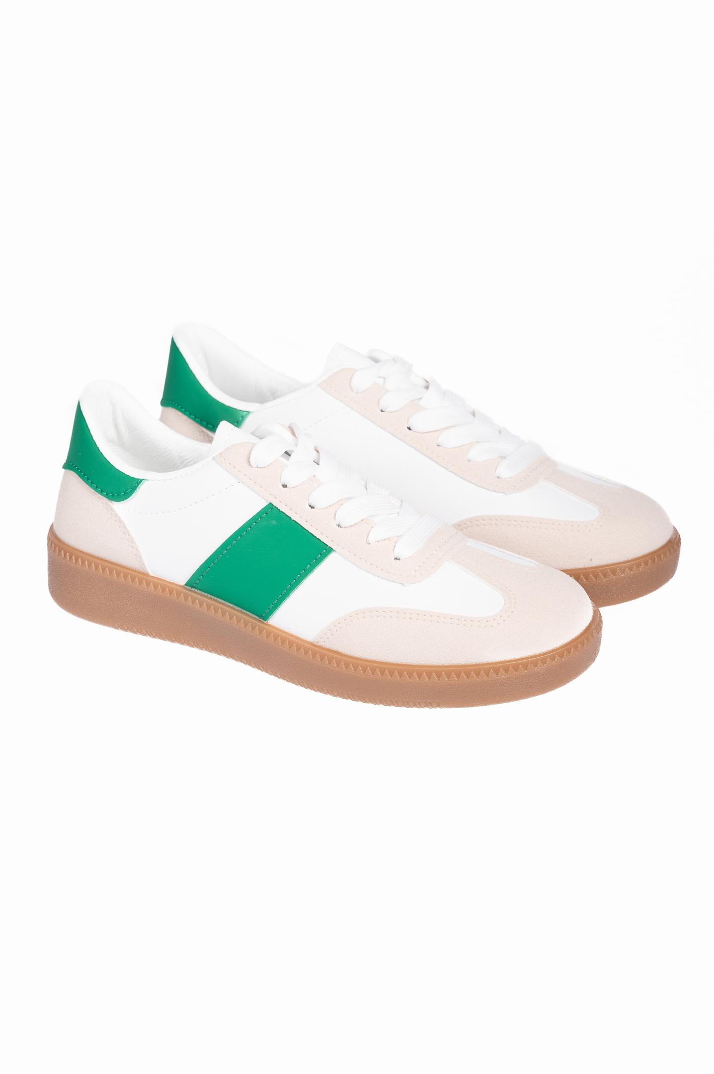 Issue Γυναικεία sneakers με συνδυασμό υλικών - Πράσινο