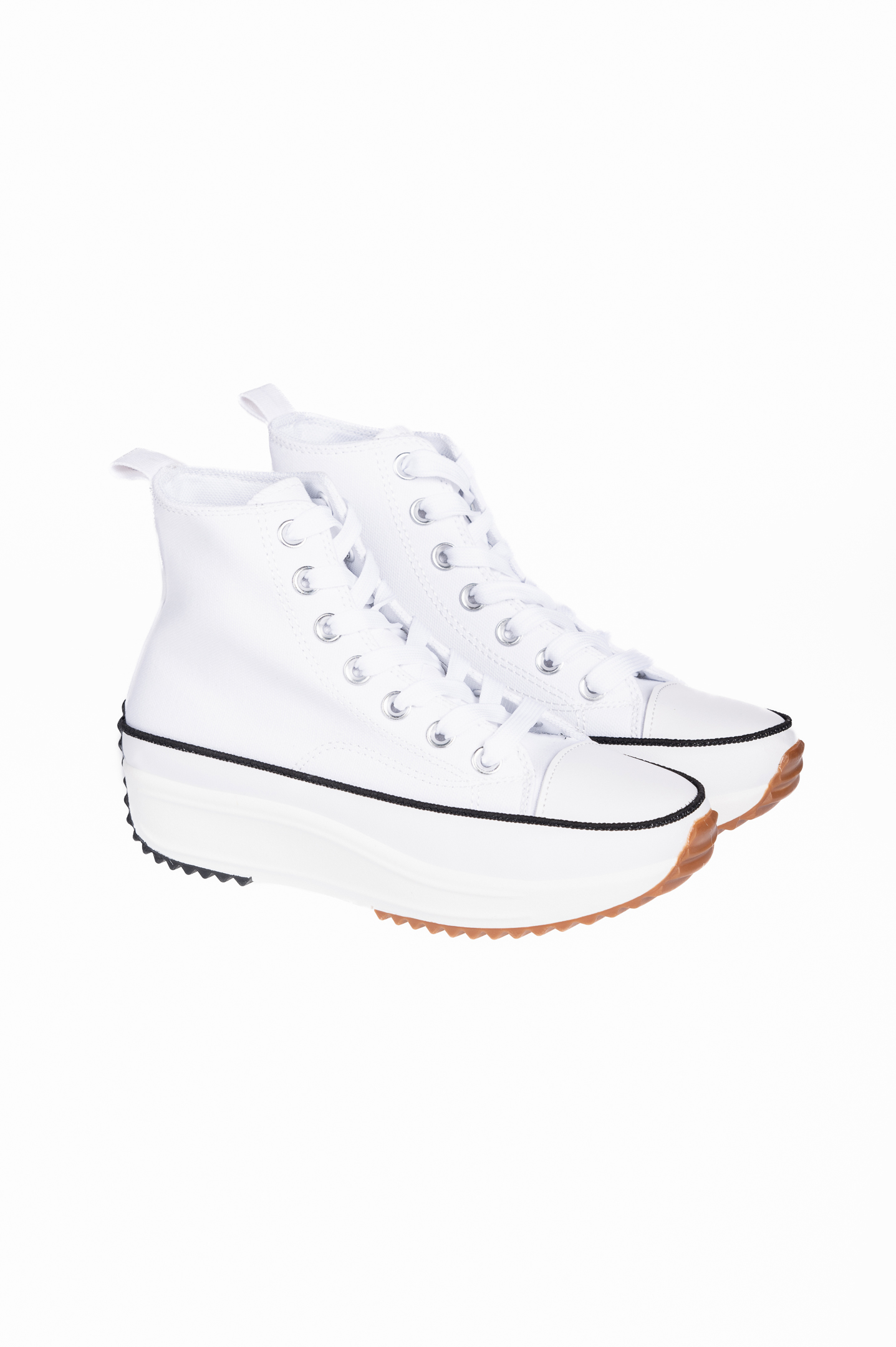 Παπούτσια > Sneakers Γυναικεία sneakers μποτάκια πάνινα - Λευκό