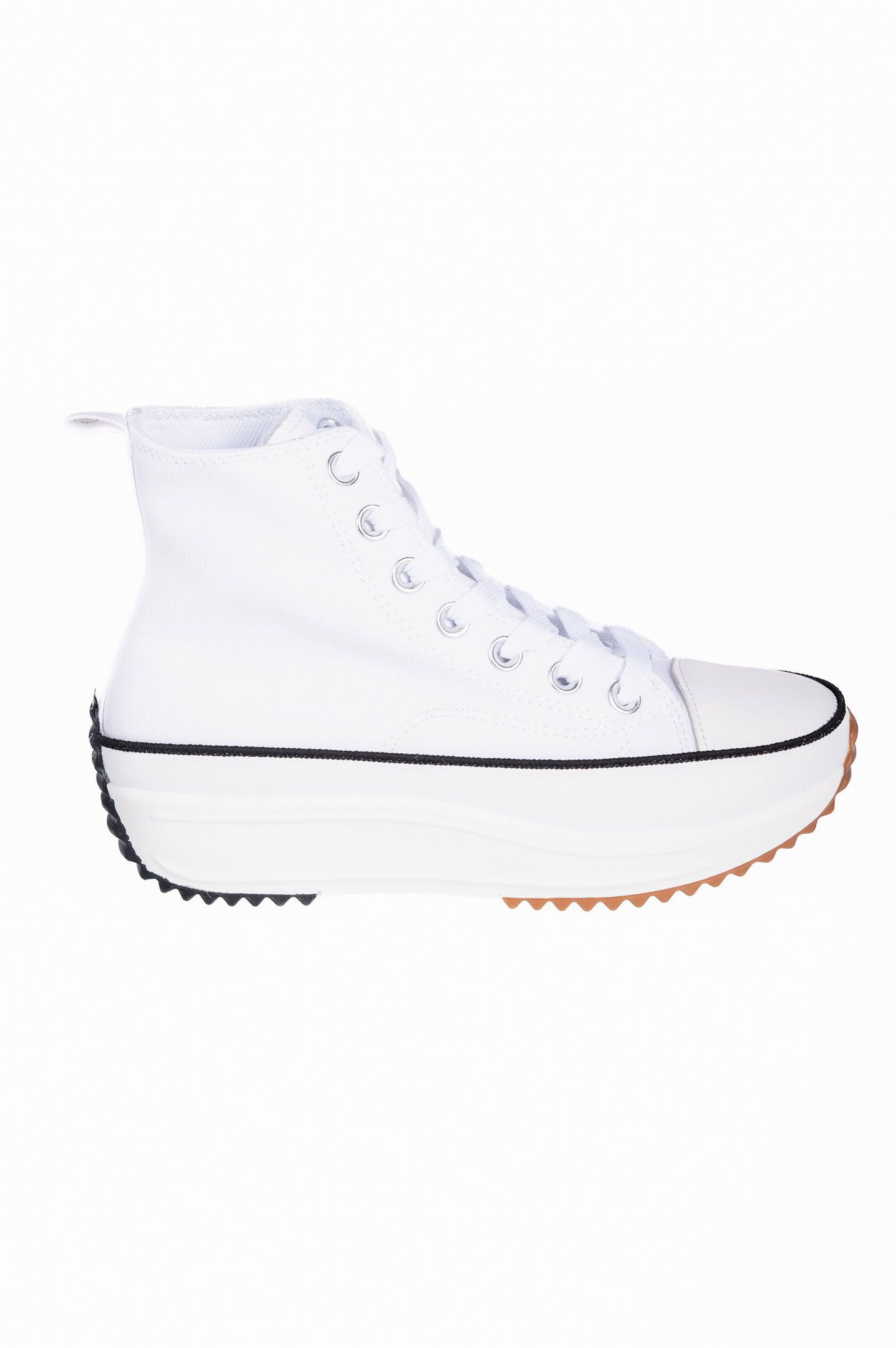 Γυναικεία sneakers μποτάκια πάνινα - Λευκό φωτογραφία