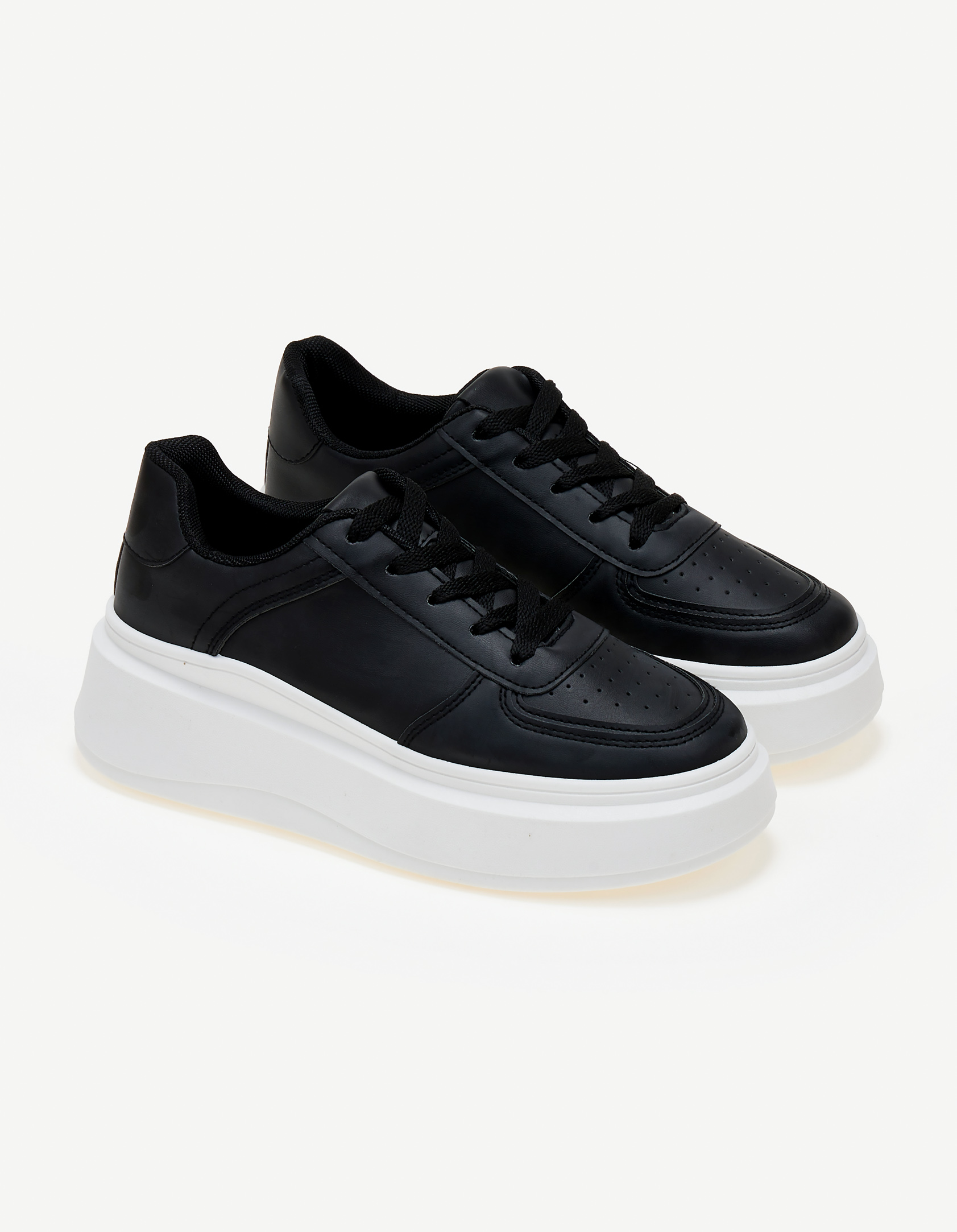 Issue Sneakers με ψηλή σόλα - Μαύρο