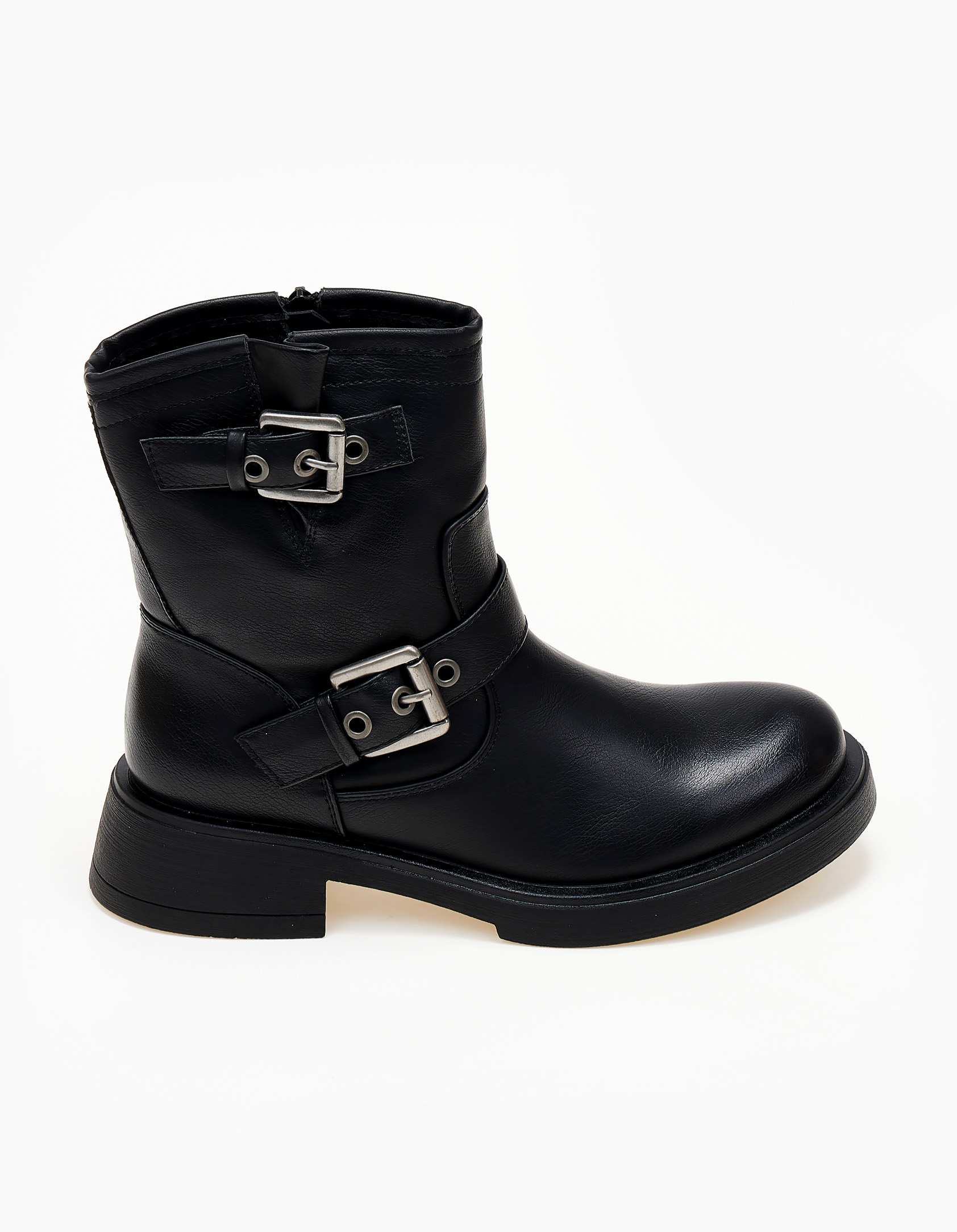 Biker boots με αγκράφες - Μαύρο φωτογραφία