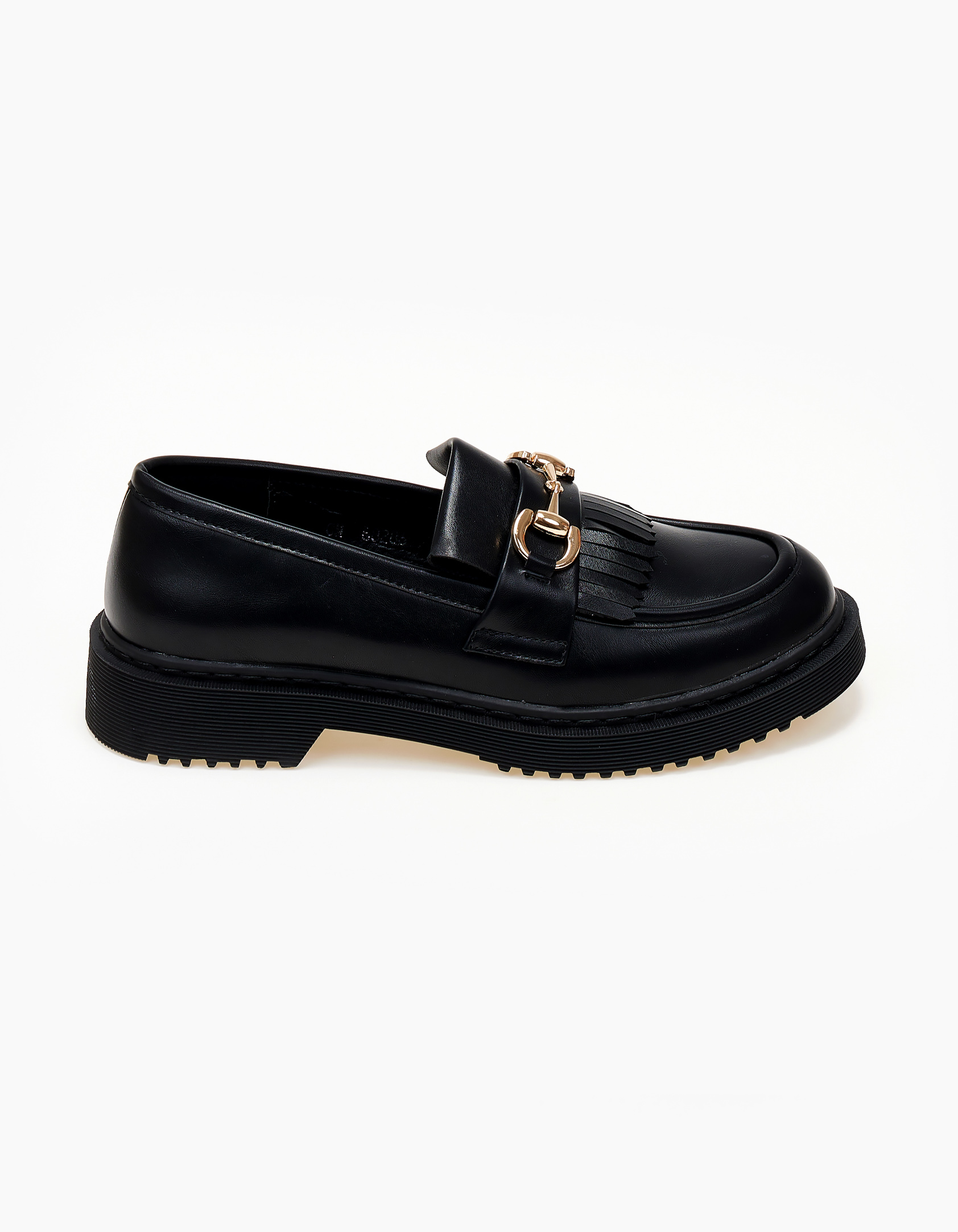 Loafers με κρόσια και αγκράφα - Μαύρο φωτογραφία