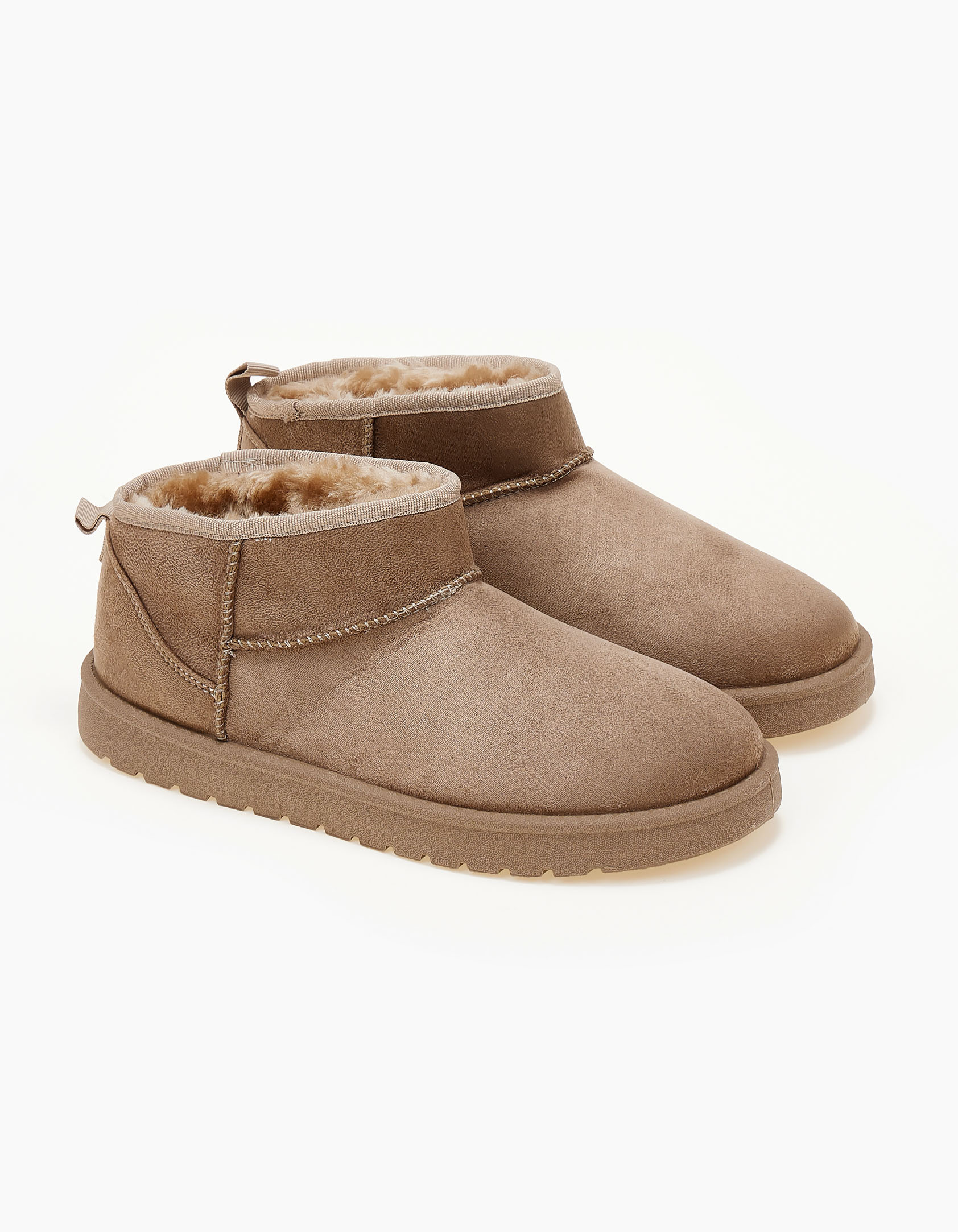 Χαμηλά μποτάκια με γούνα - Πούρο