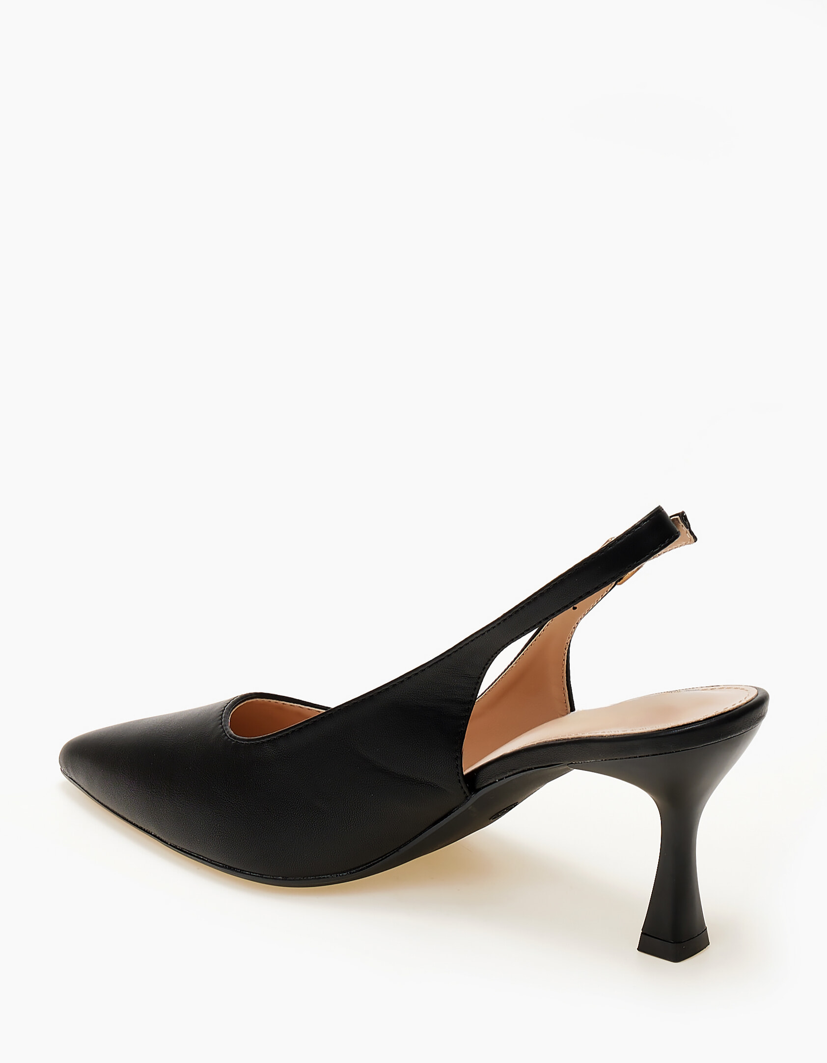 Mυτερές slingback γόβες - Μαύρο φωτογραφία