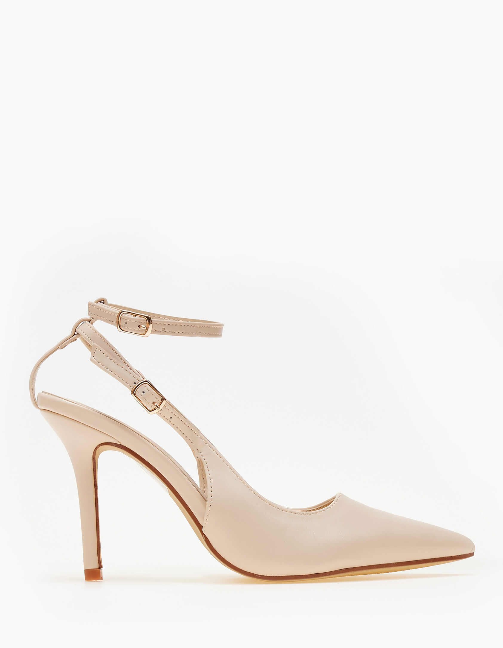 Ψηλές γόβες με ανοίγματα - Μπεζ