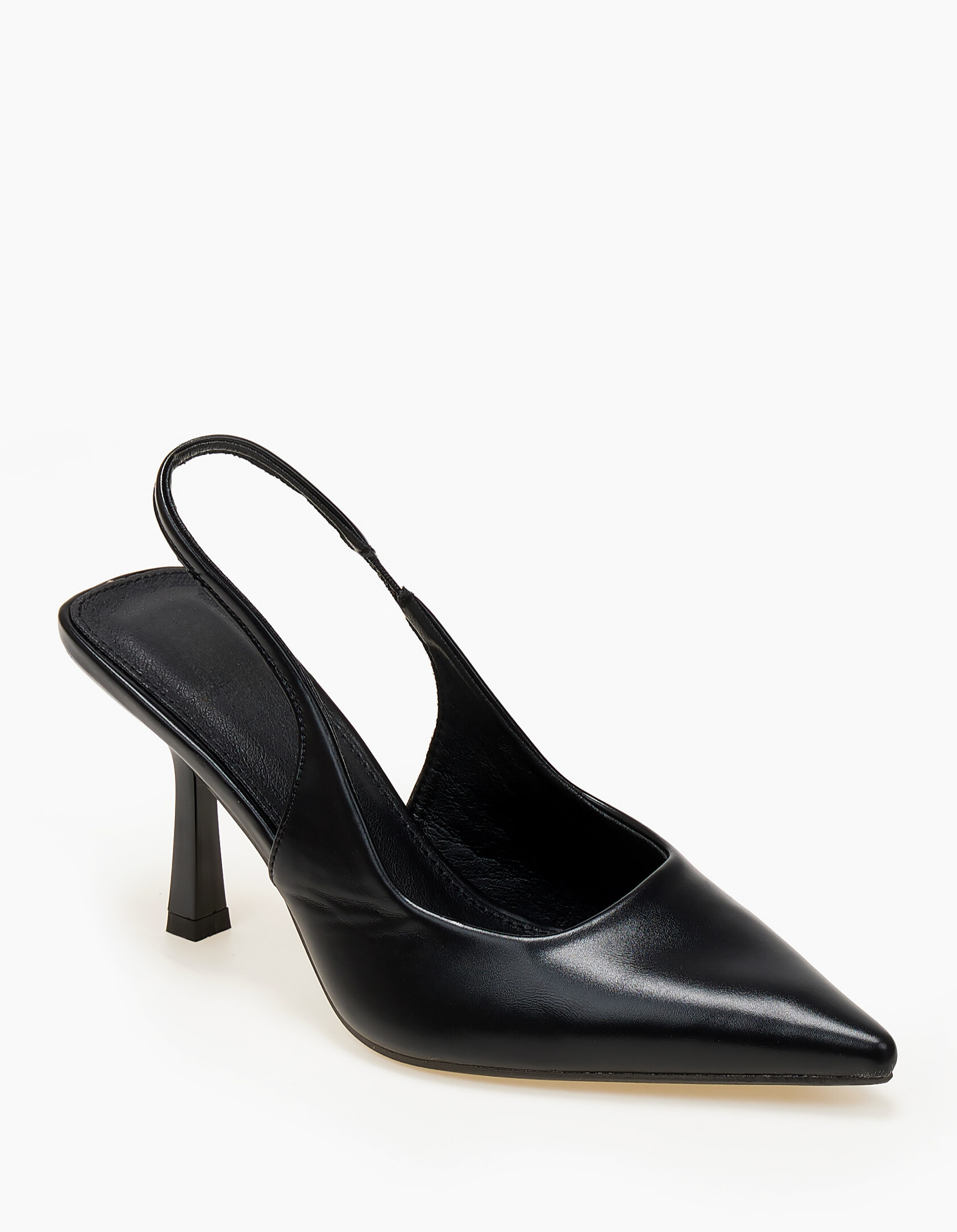 Open heel ψηλές γόβες - Μαύρο φωτογραφία