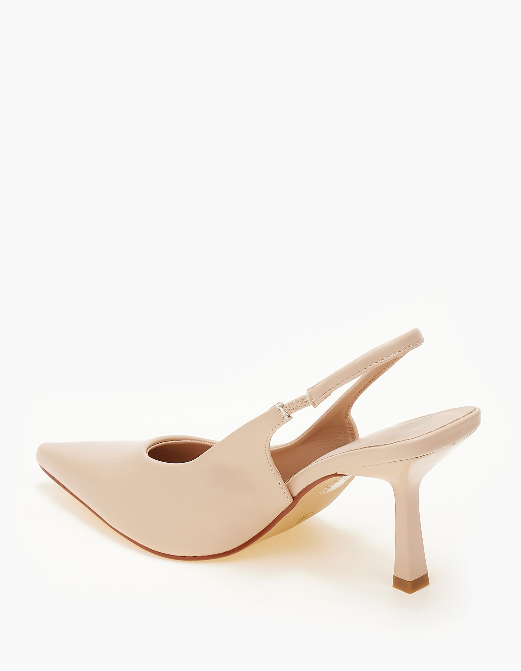 Open heel ψηλές γόβες - Μπεζ φωτογραφία