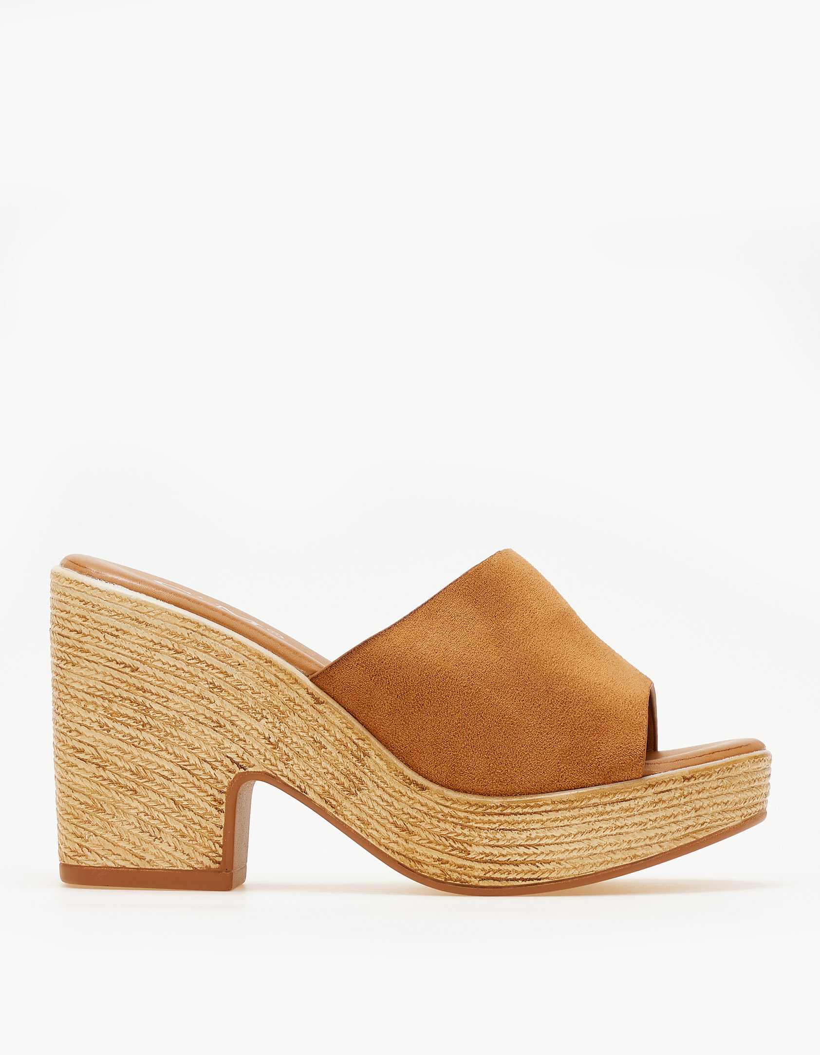 Τσόκαρα / clogs με suede φάσα - Κάμελ