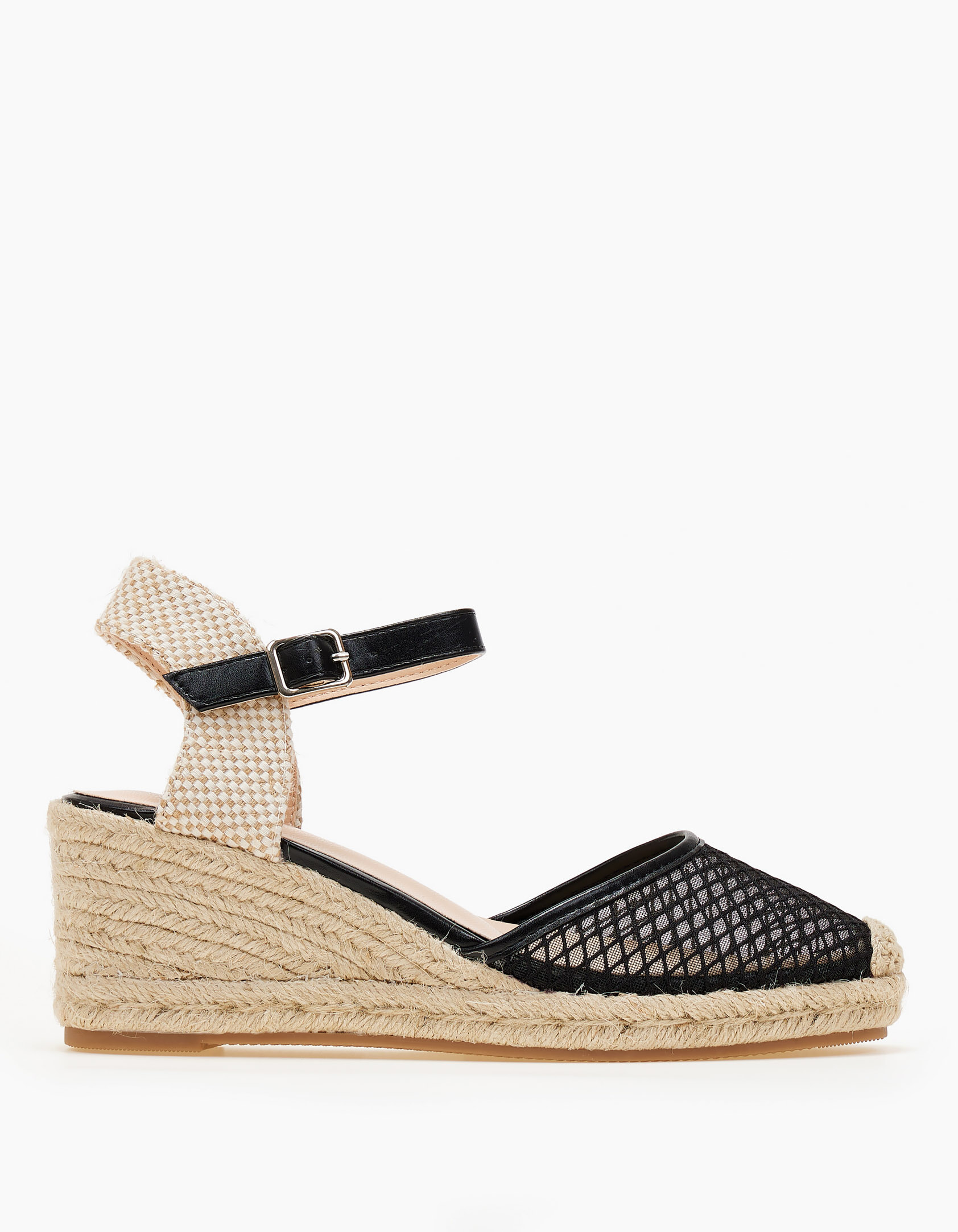 Εσπαντρίγιες πλατφόρμες με δίχτυ - Μαύρο