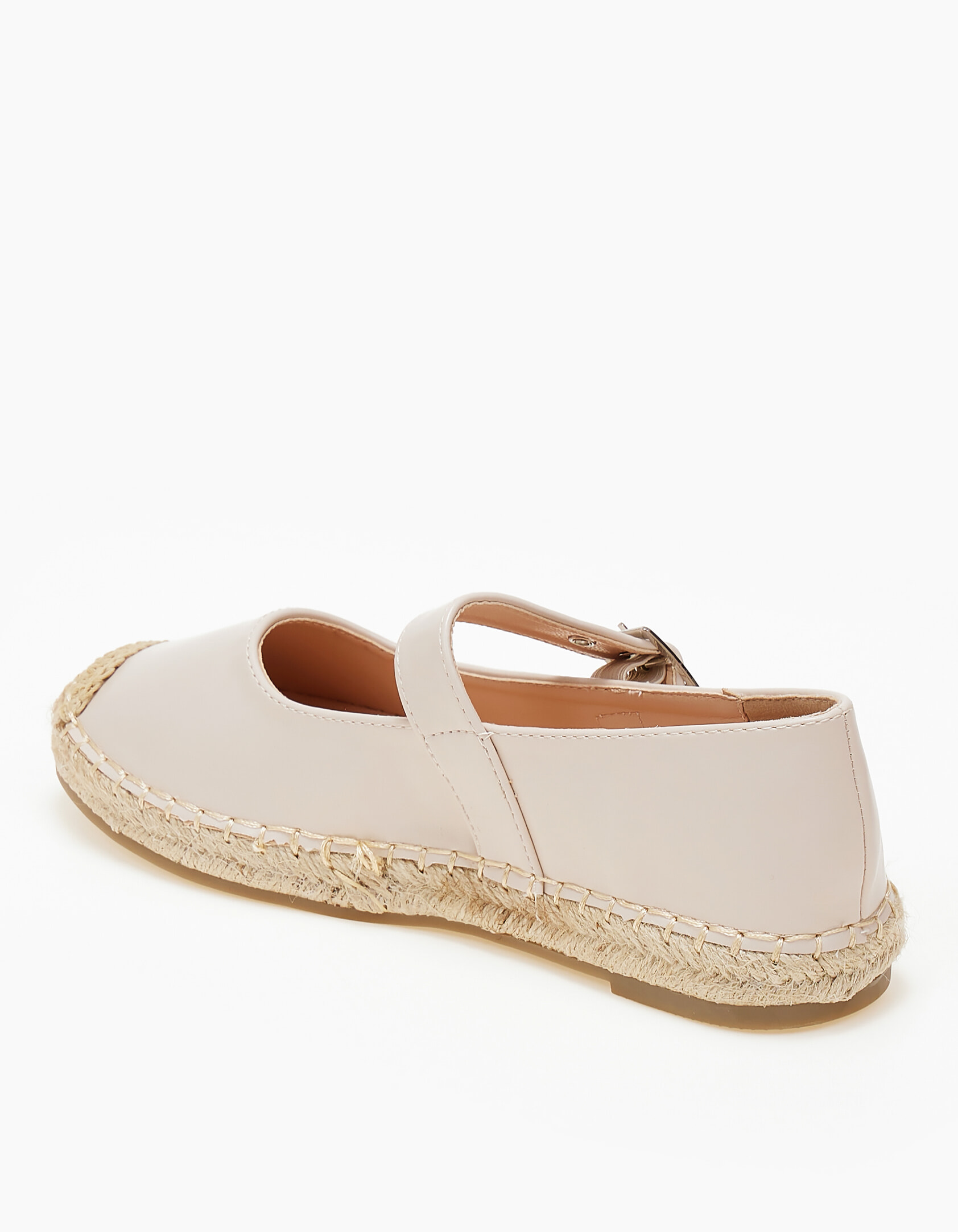 Γυναικείες εσπαντρίγιες με μπαρέτα - Μπεζ φωτογραφία