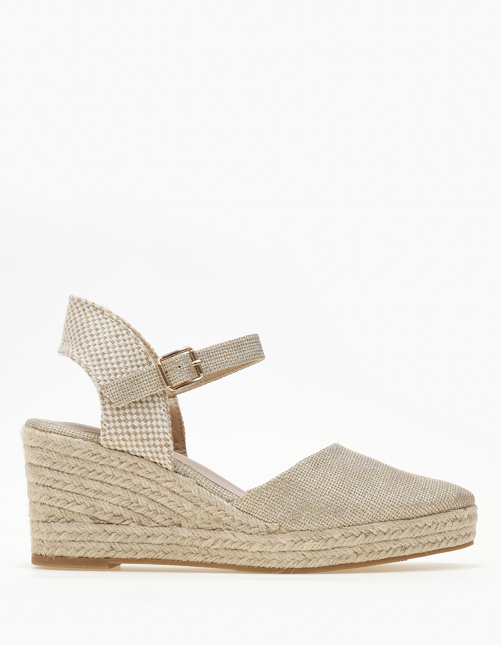 Εσπαντρίγιες πλατφόρμες με μπαρέτα - Χρυσό