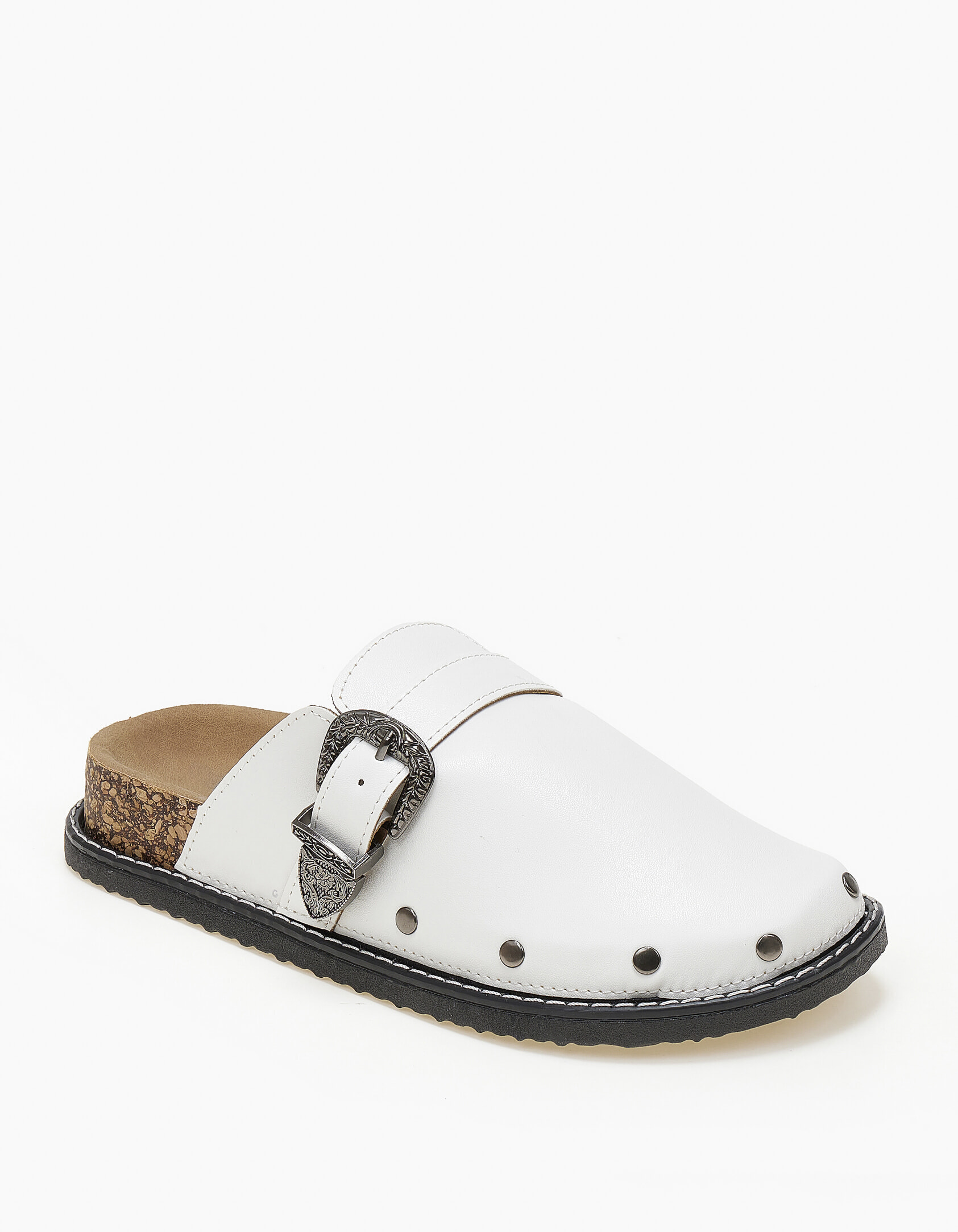 Clogs με τρουκς - Λευκό