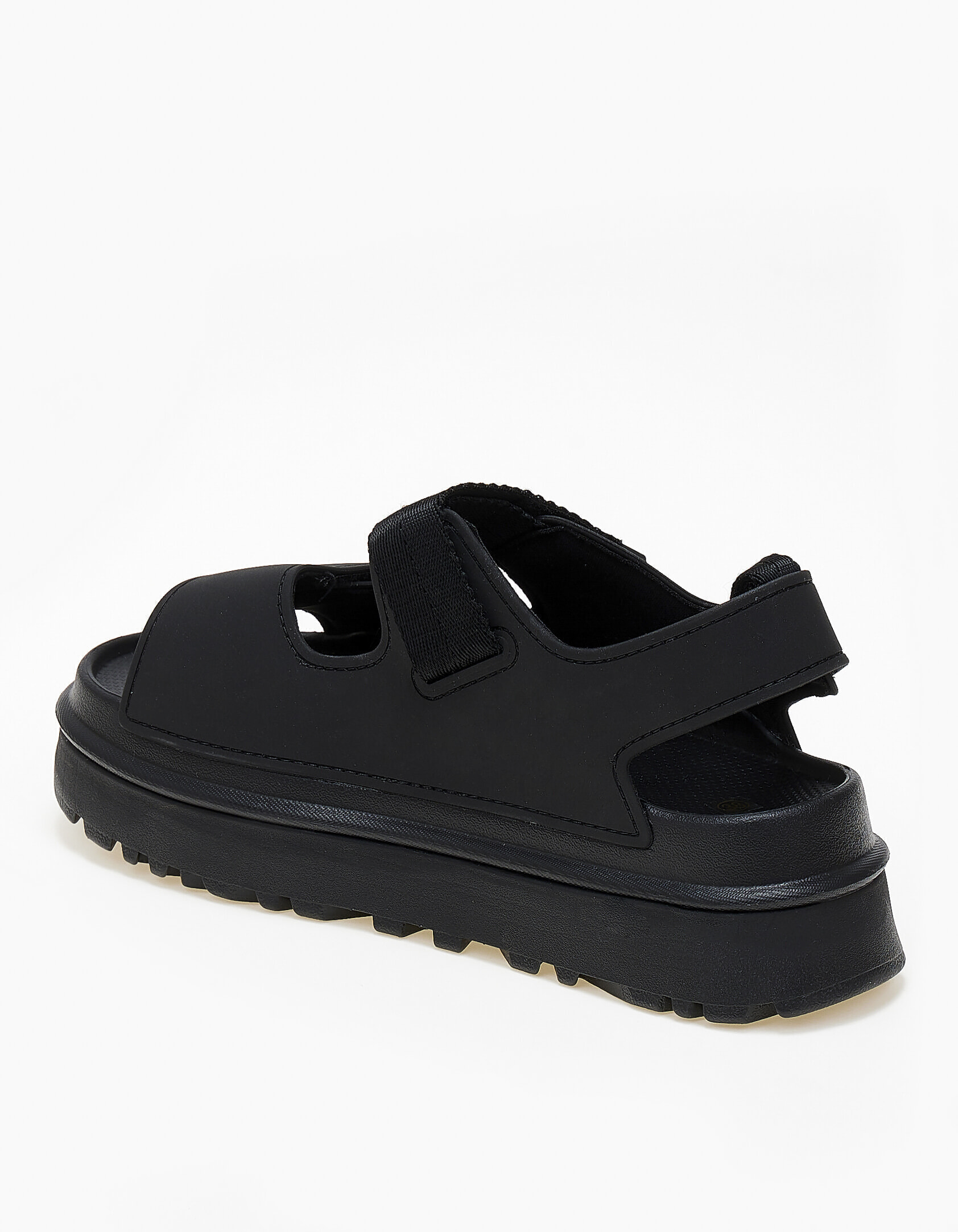 Σανδάλια flatform με λουράκια scratch - Μαύρο φωτογραφία