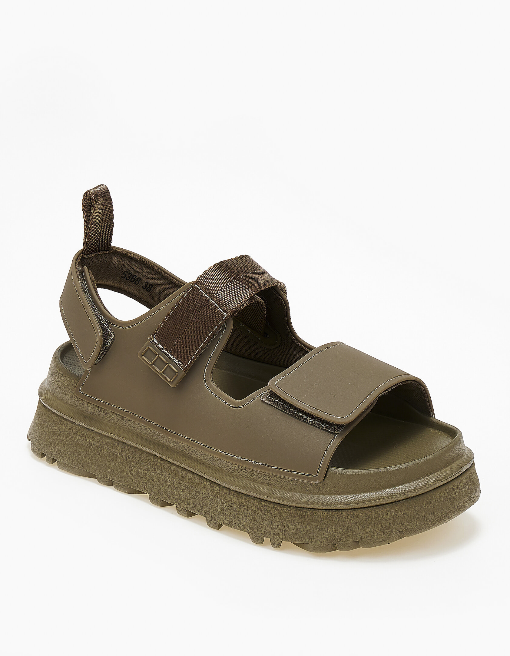 Σανδάλια flatform με λουράκια scratch - Πράσινο