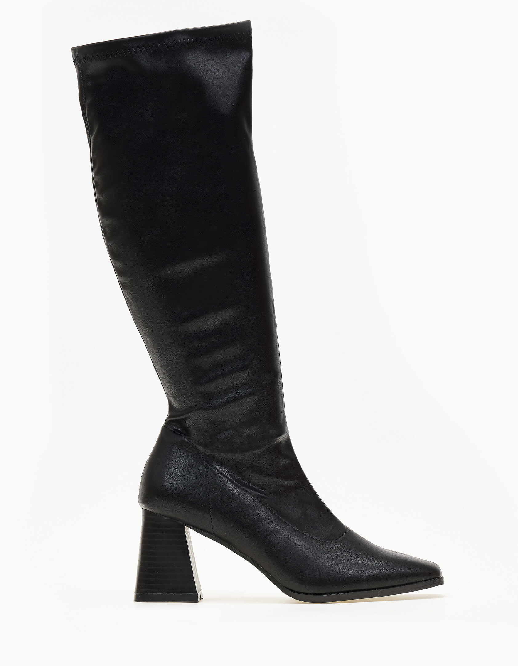 Μπότες με ιδιαίτερο τακούνι - Μαύρο φωτογραφία