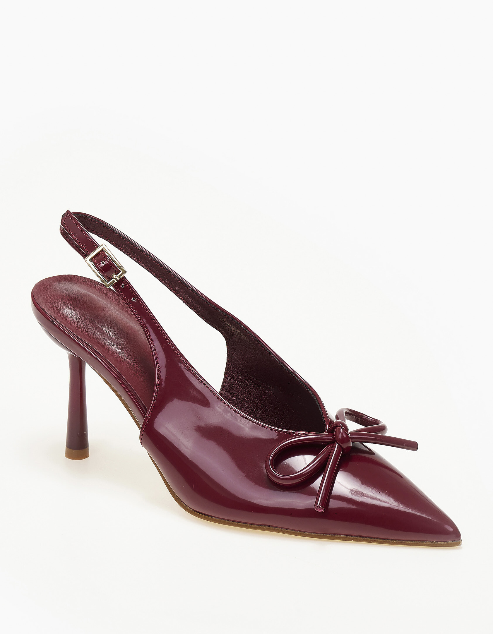 Γόβες με φιογκάκι - Μπορντώ