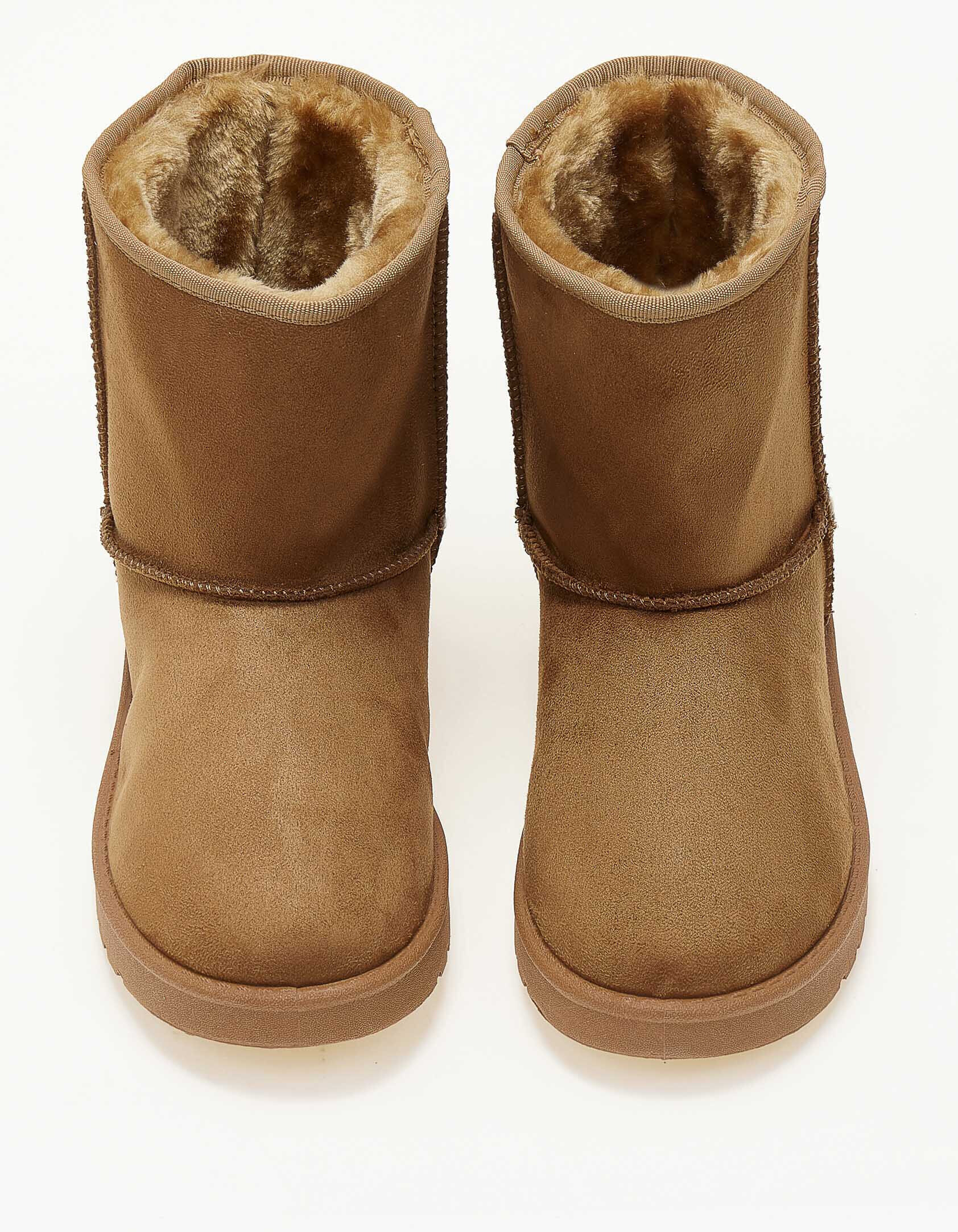 Μποτάκια με γούνα - Κάμελ φωτογραφία