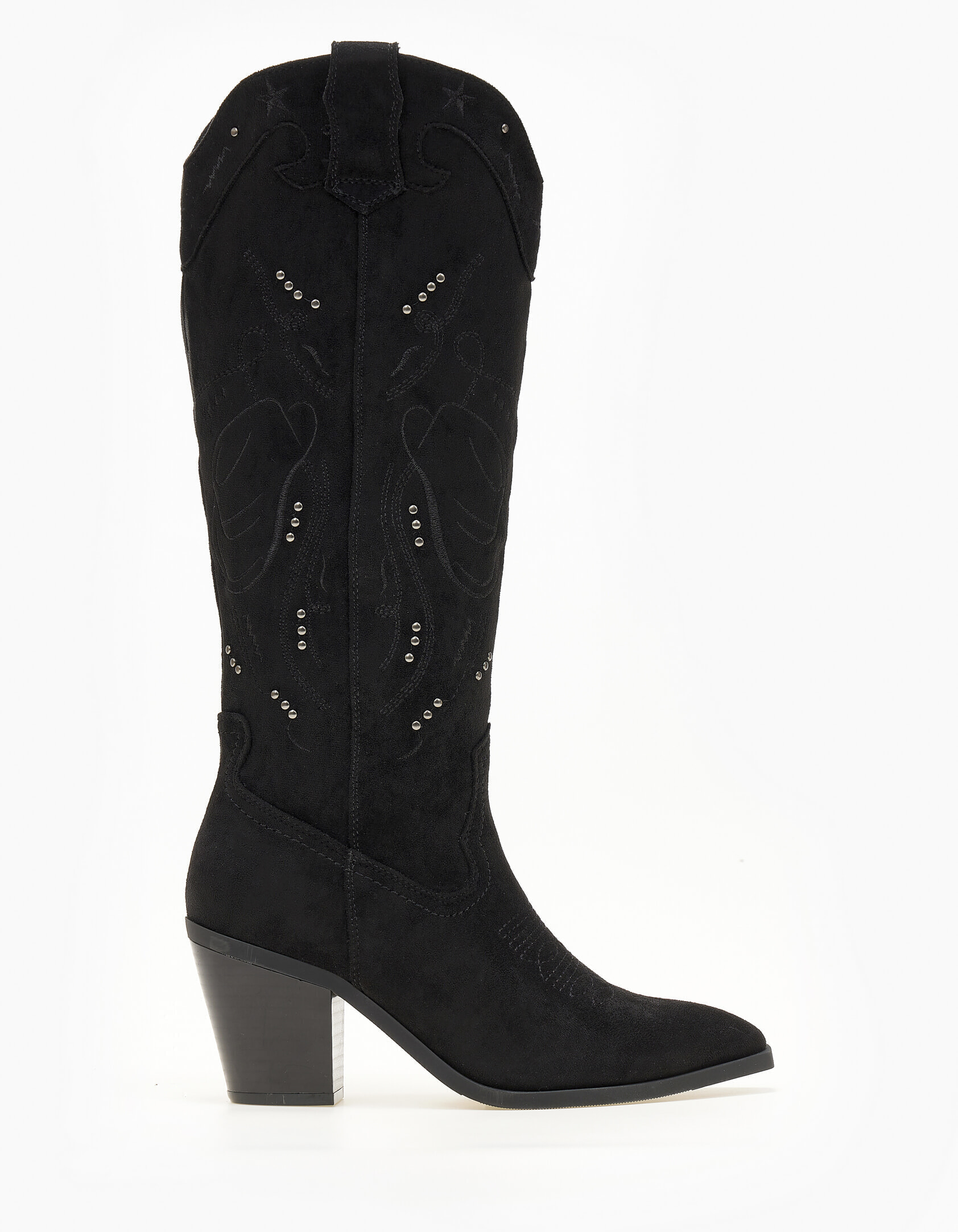 Suede cowboy με διακριτικά τρούκς - Μαύρο φωτογραφία