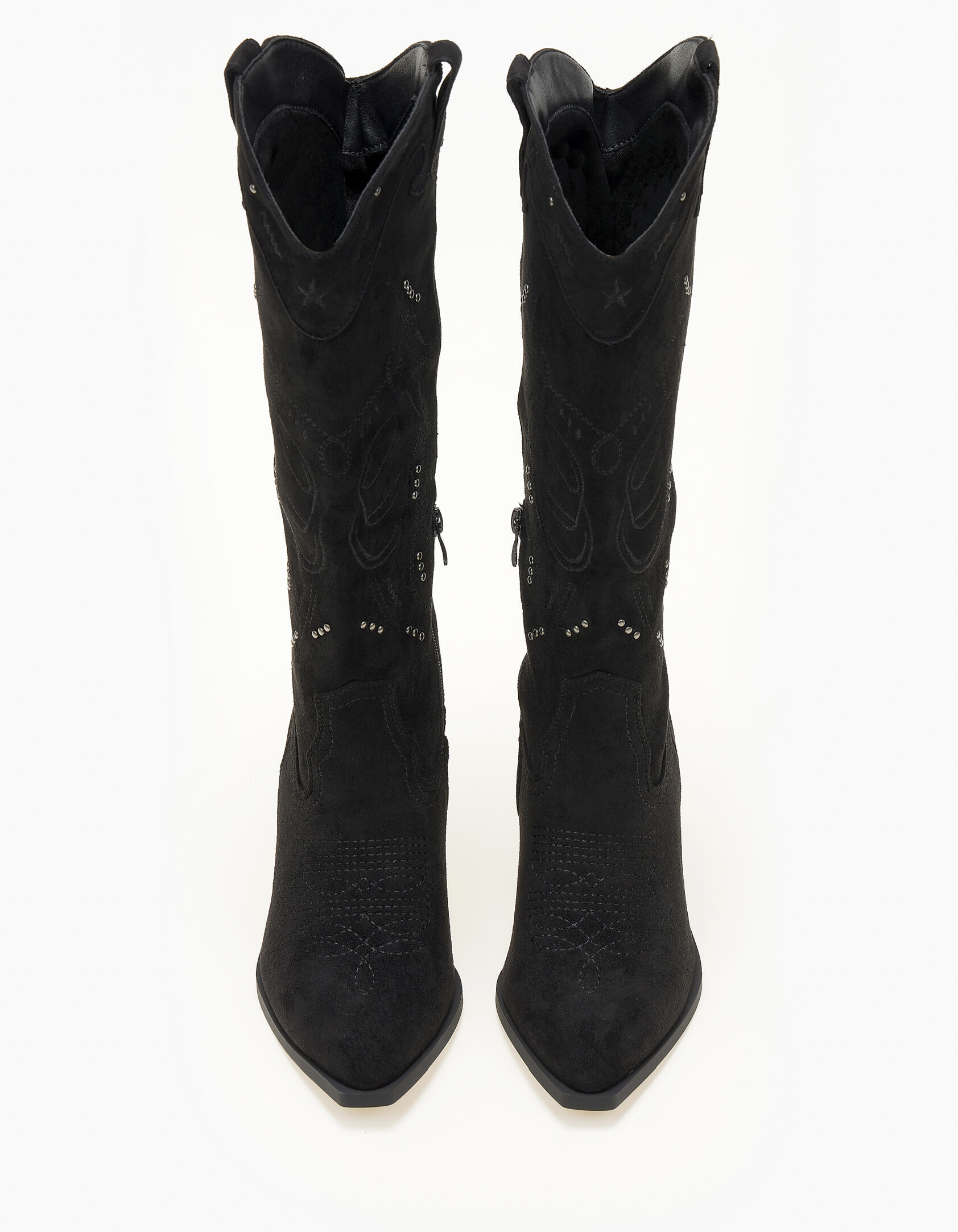 Suede cowboy με διακριτικά τρούκς - Μαύρο φωτογραφία